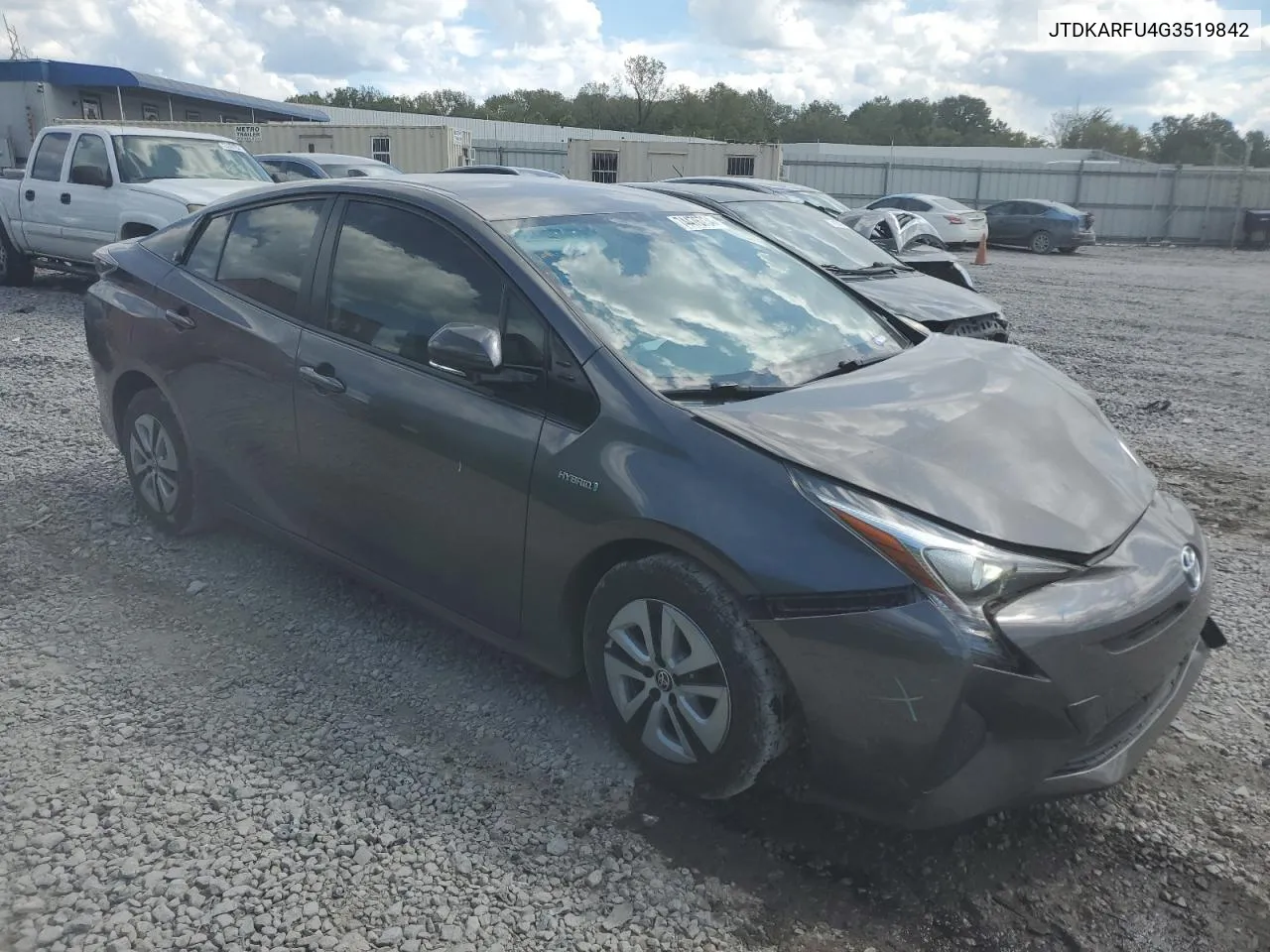 2016 Toyota Prius VIN: JTDKARFU4G3519842 Lot: 74476734