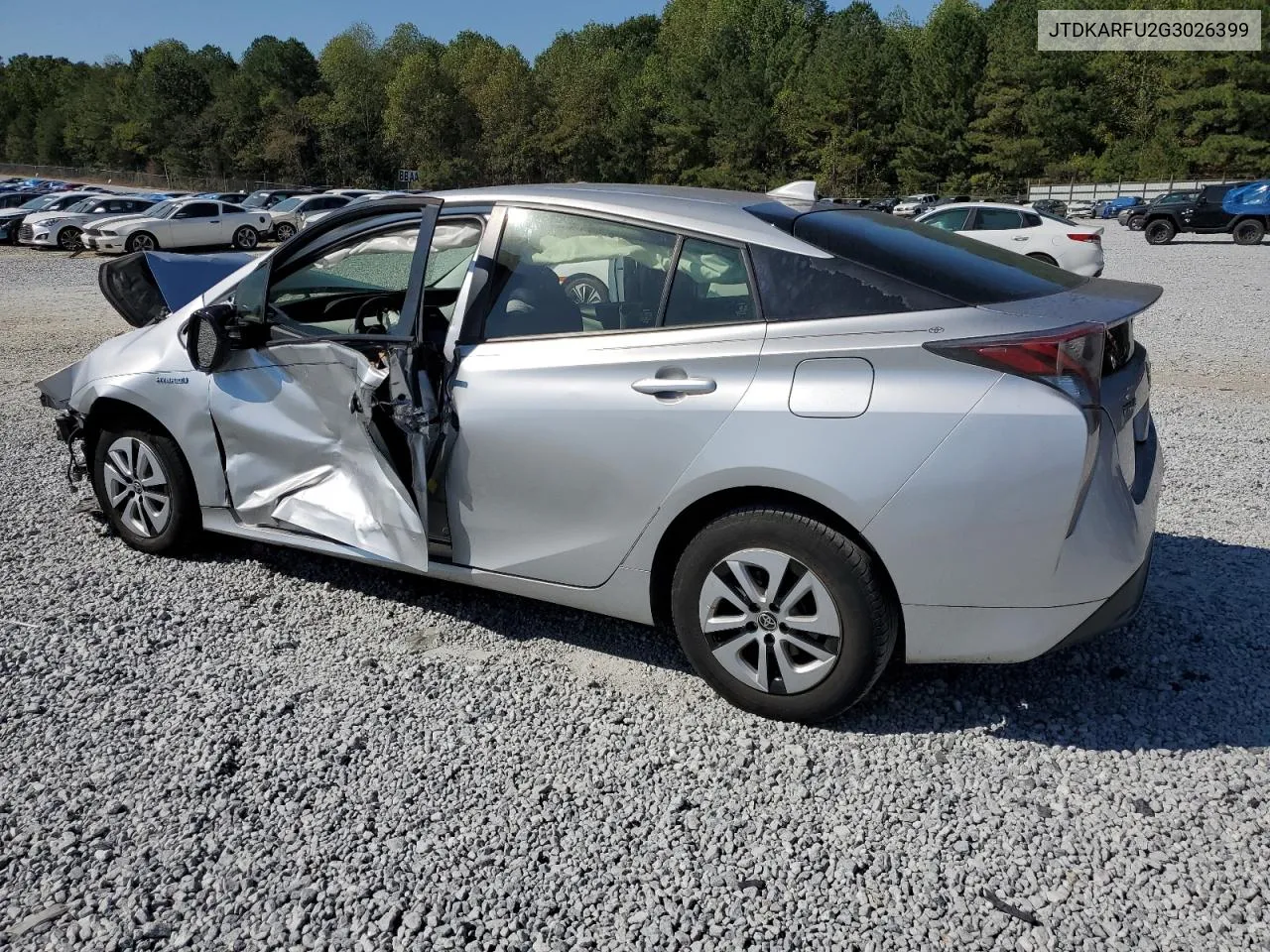 2016 Toyota Prius VIN: JTDKARFU2G3026399 Lot: 74482694