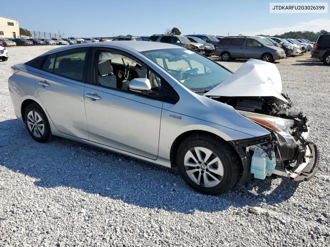 2016 Toyota Prius VIN: JTDKARFU2G3026399 Lot: 74482694