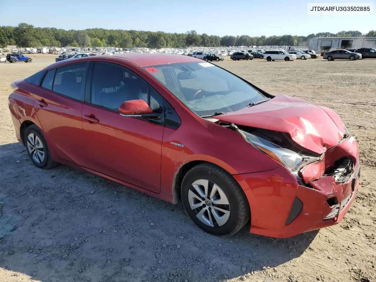 2016 Toyota Prius VIN: JTDKARFU3G3502885 Lot: 74537194