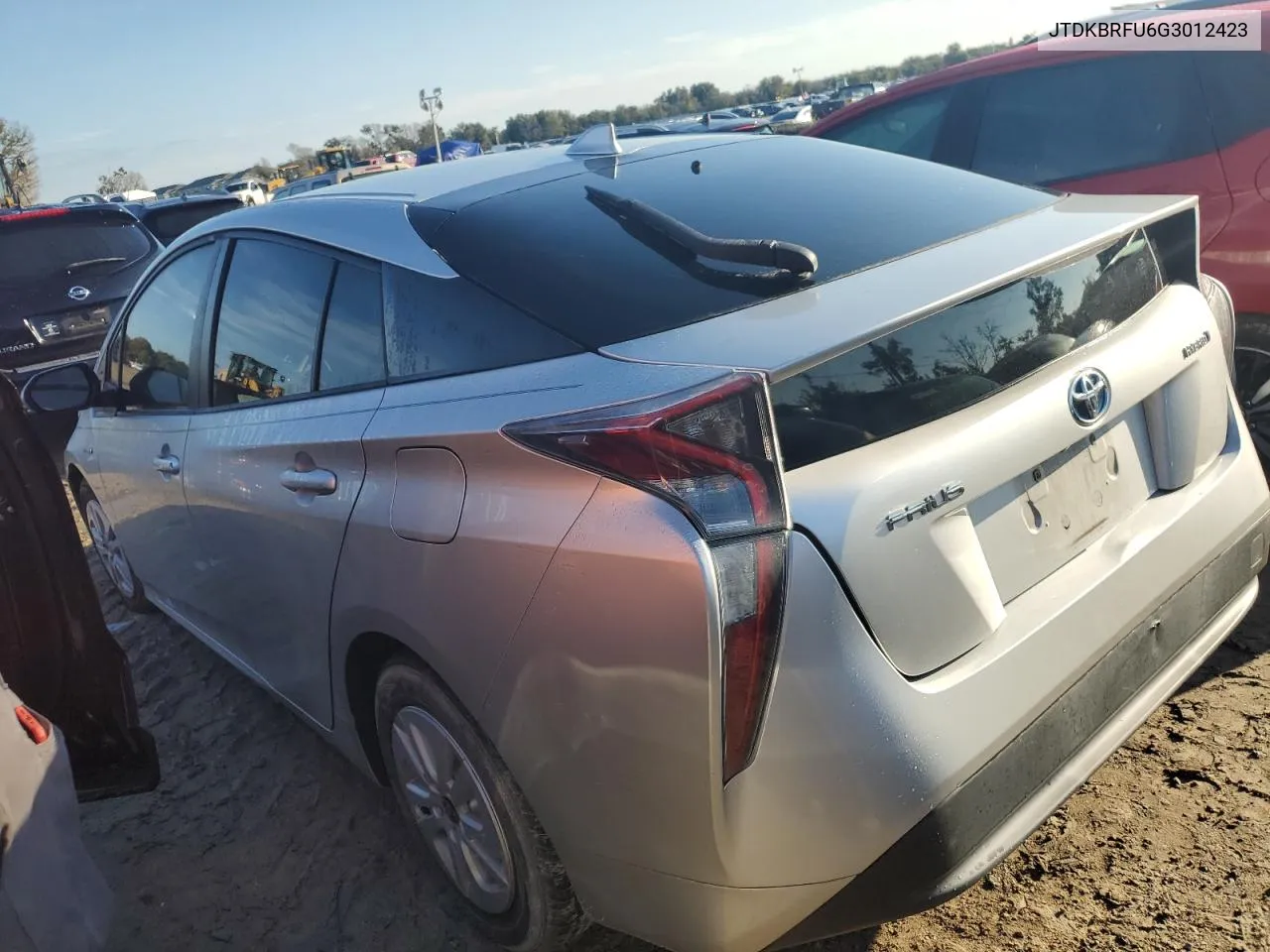 2016 Toyota Prius VIN: JTDKBRFU6G3012423 Lot: 74599504