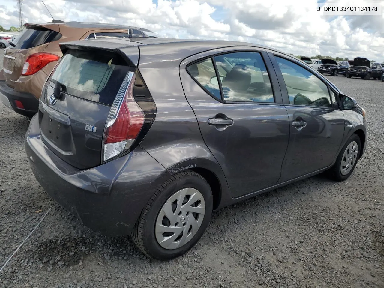 2016 Toyota Prius C VIN: JTDKDTB34G1134178 Lot: 74765804