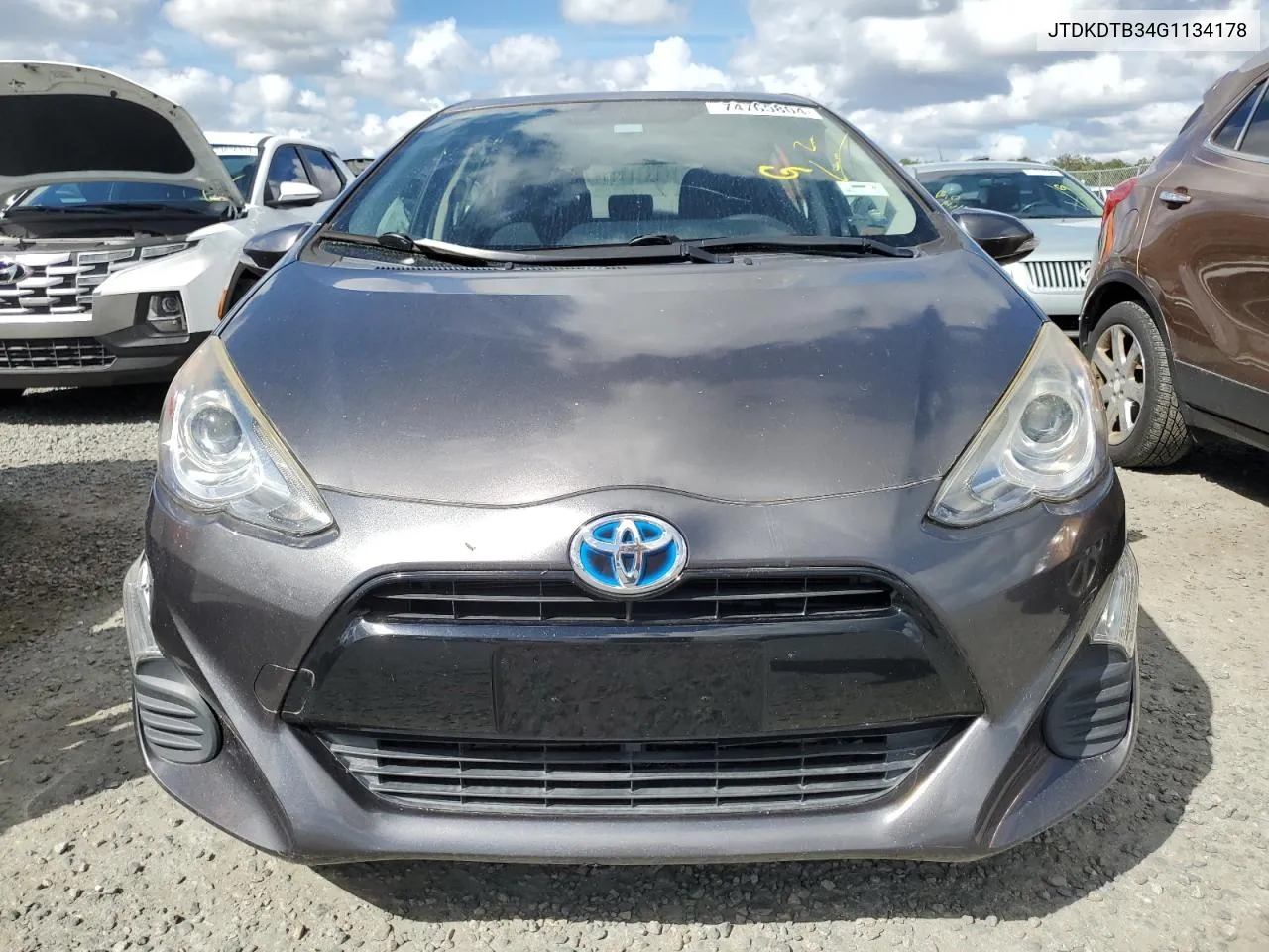 2016 Toyota Prius C VIN: JTDKDTB34G1134178 Lot: 74765804