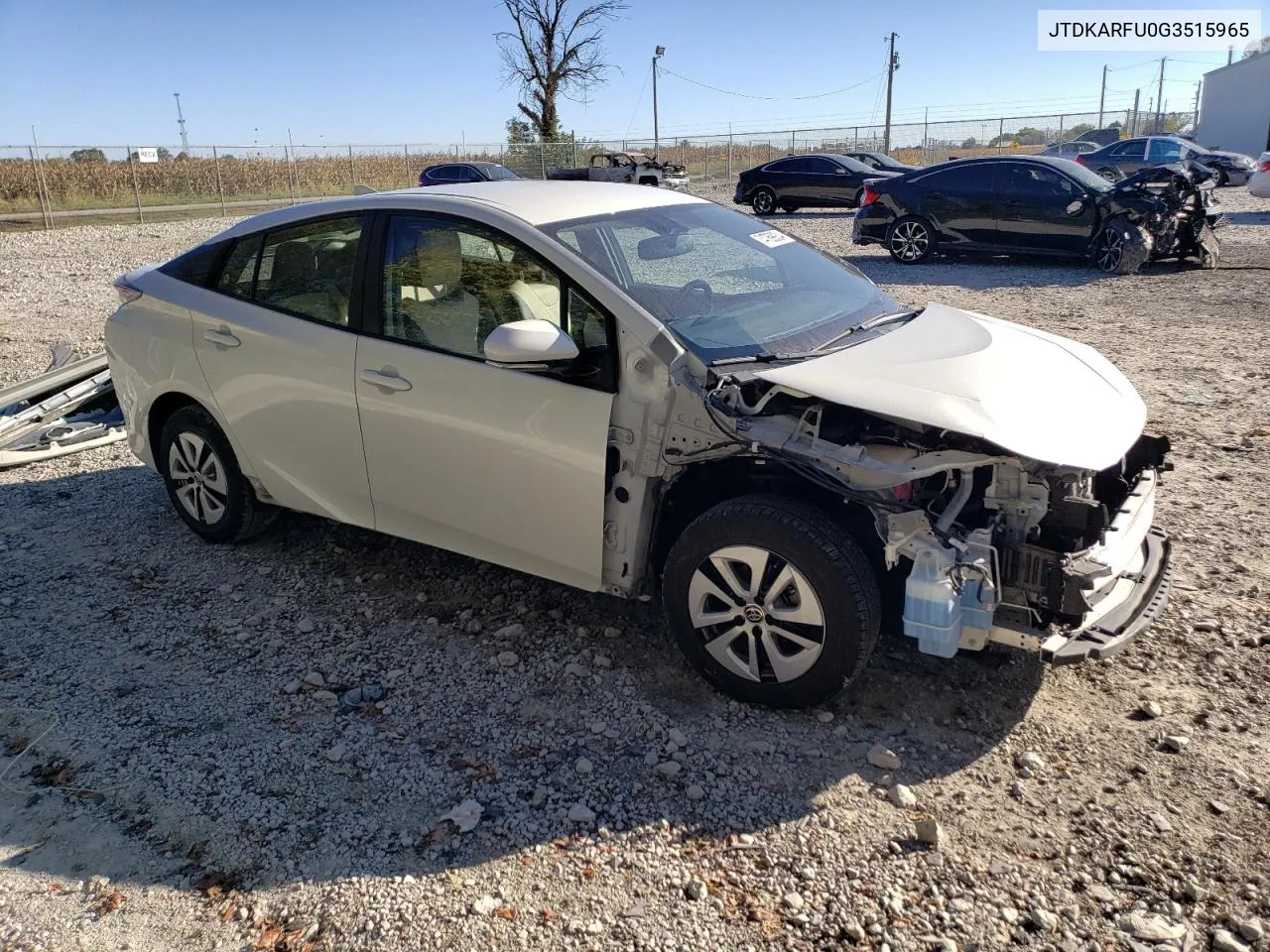 2016 Toyota Prius VIN: JTDKARFU0G3515965 Lot: 74769934