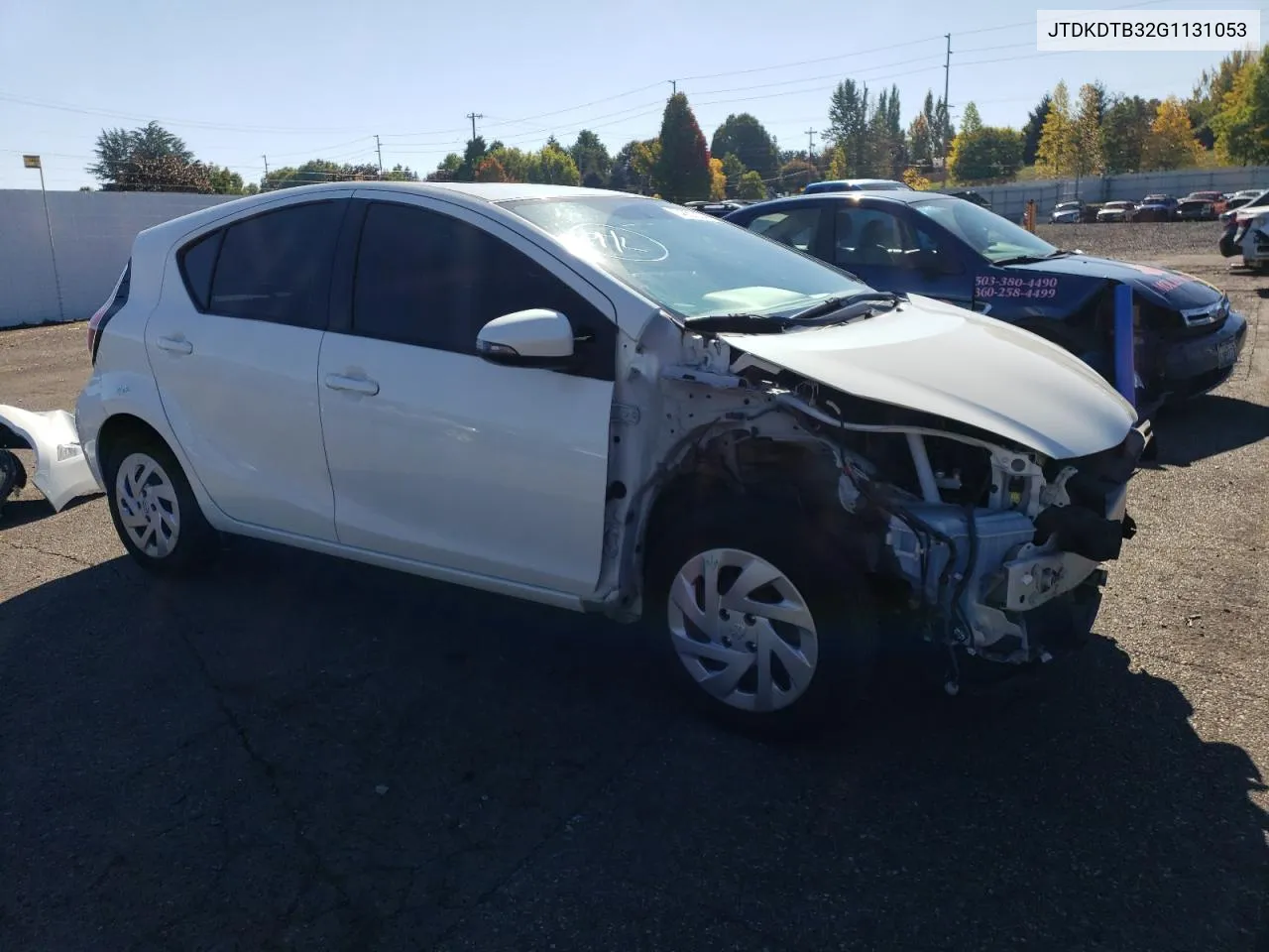 2016 Toyota Prius C VIN: JTDKDTB32G1131053 Lot: 74857304