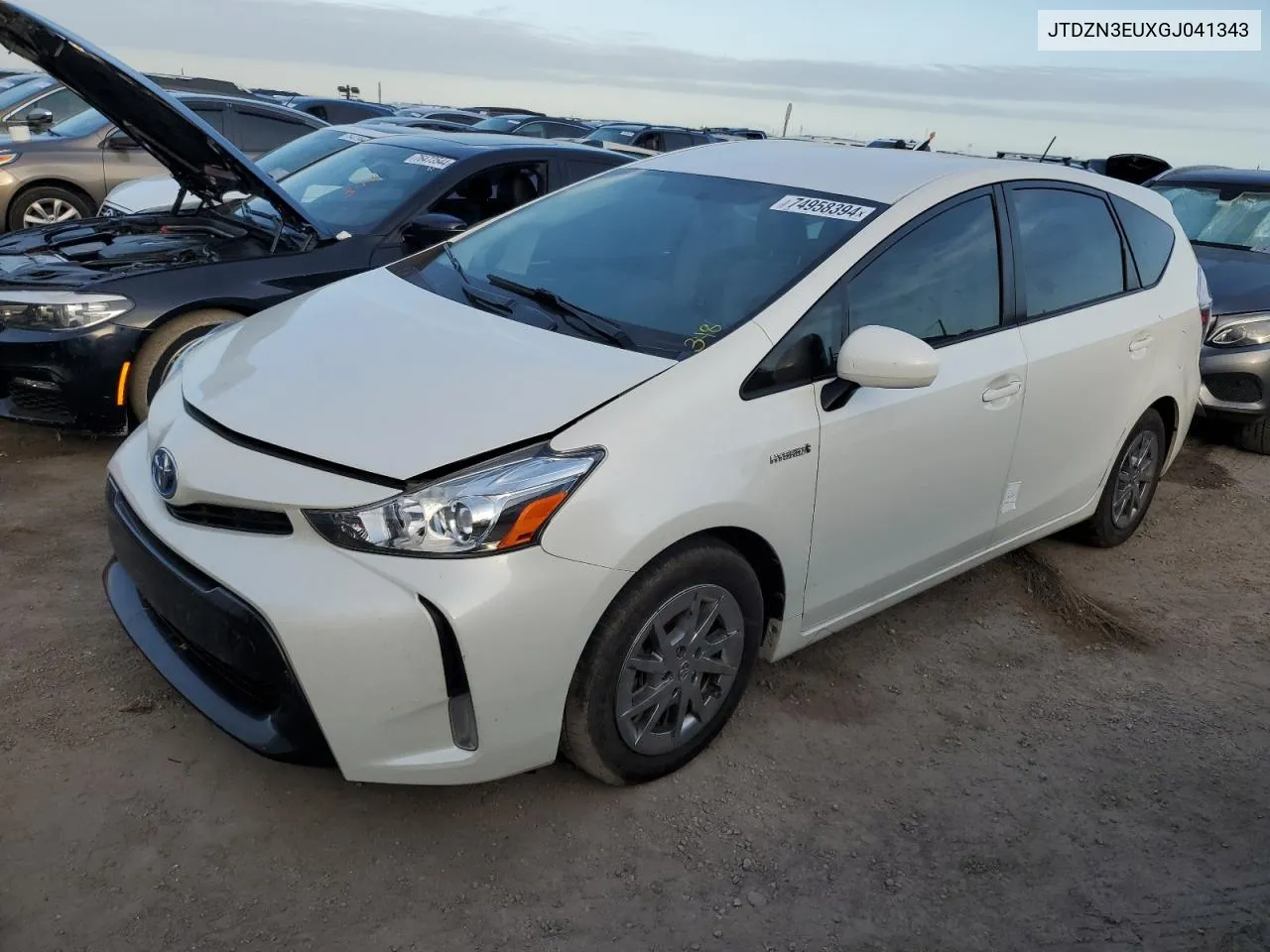 2016 Toyota Prius V VIN: JTDZN3EUXGJ041343 Lot: 74958394