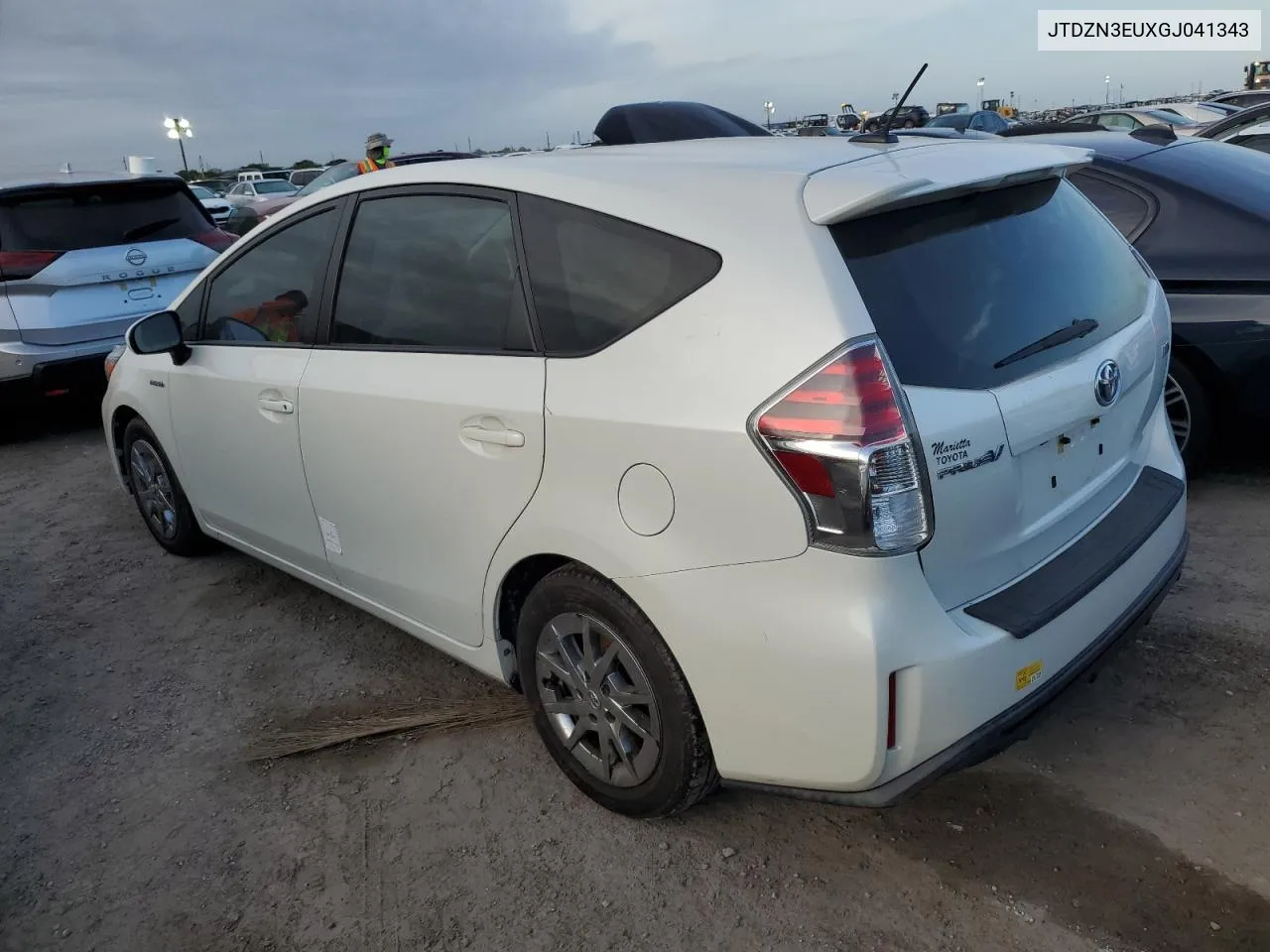 2016 Toyota Prius V VIN: JTDZN3EUXGJ041343 Lot: 74958394