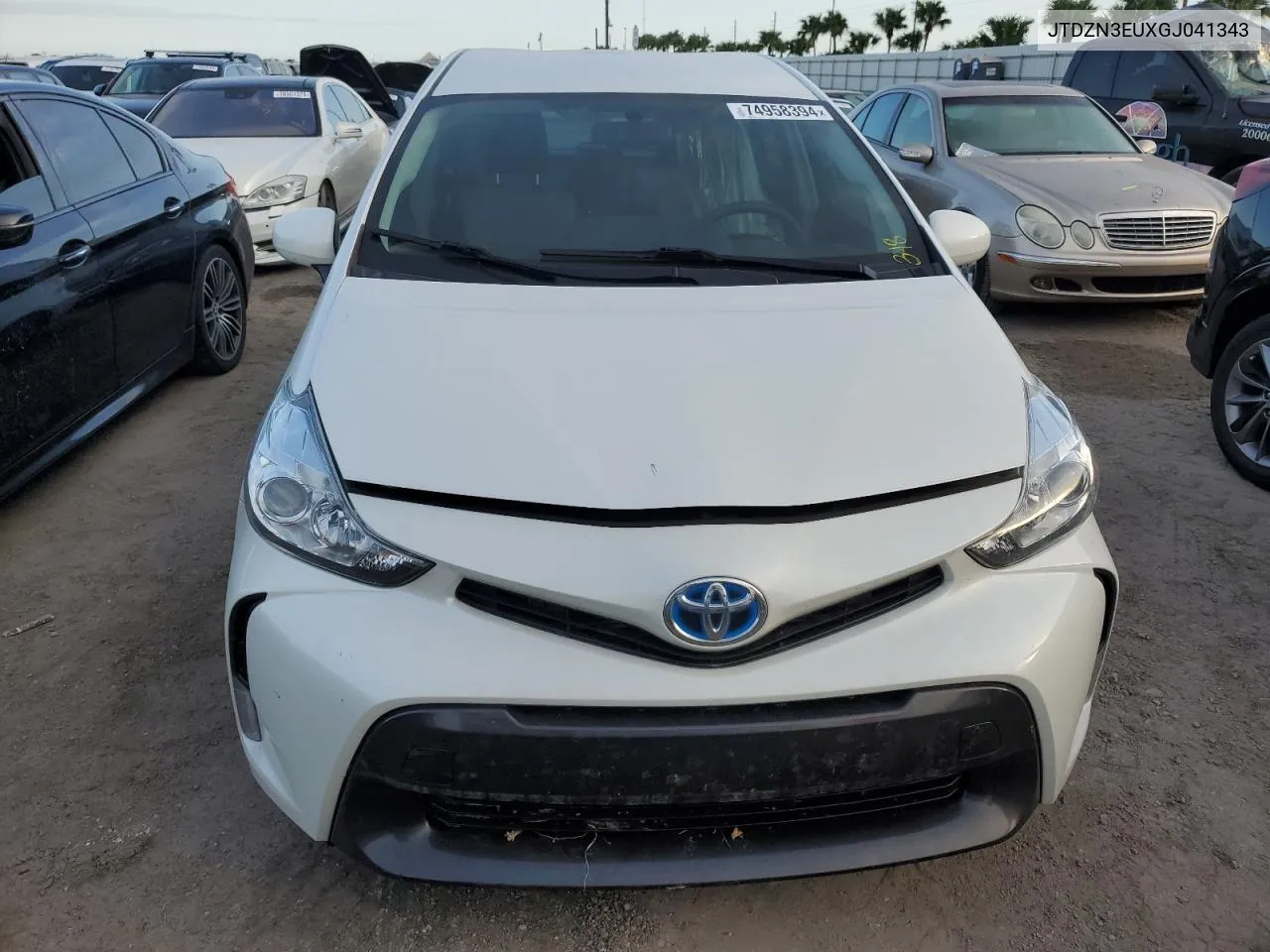 2016 Toyota Prius V VIN: JTDZN3EUXGJ041343 Lot: 74958394