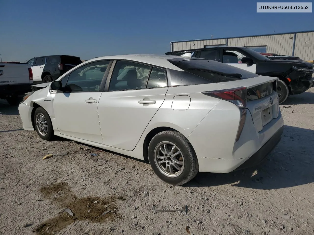 2016 Toyota Prius VIN: JTDKBRFU6G3513652 Lot: 75334354