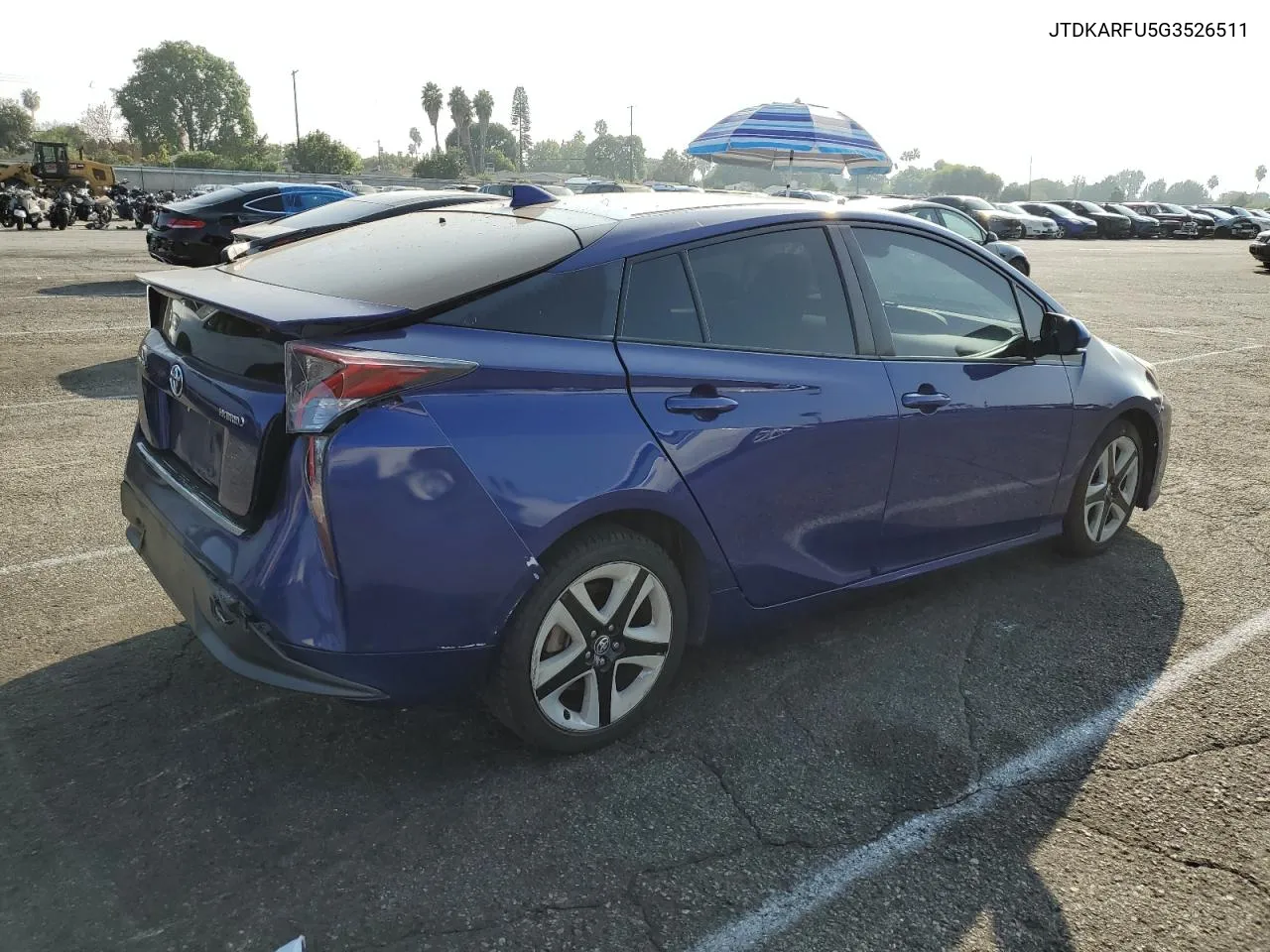 2016 Toyota Prius VIN: JTDKARFU5G3526511 Lot: 75340024