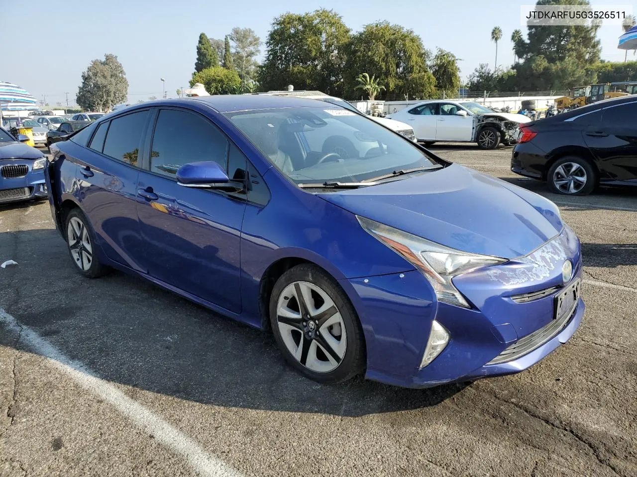 2016 Toyota Prius VIN: JTDKARFU5G3526511 Lot: 75340024