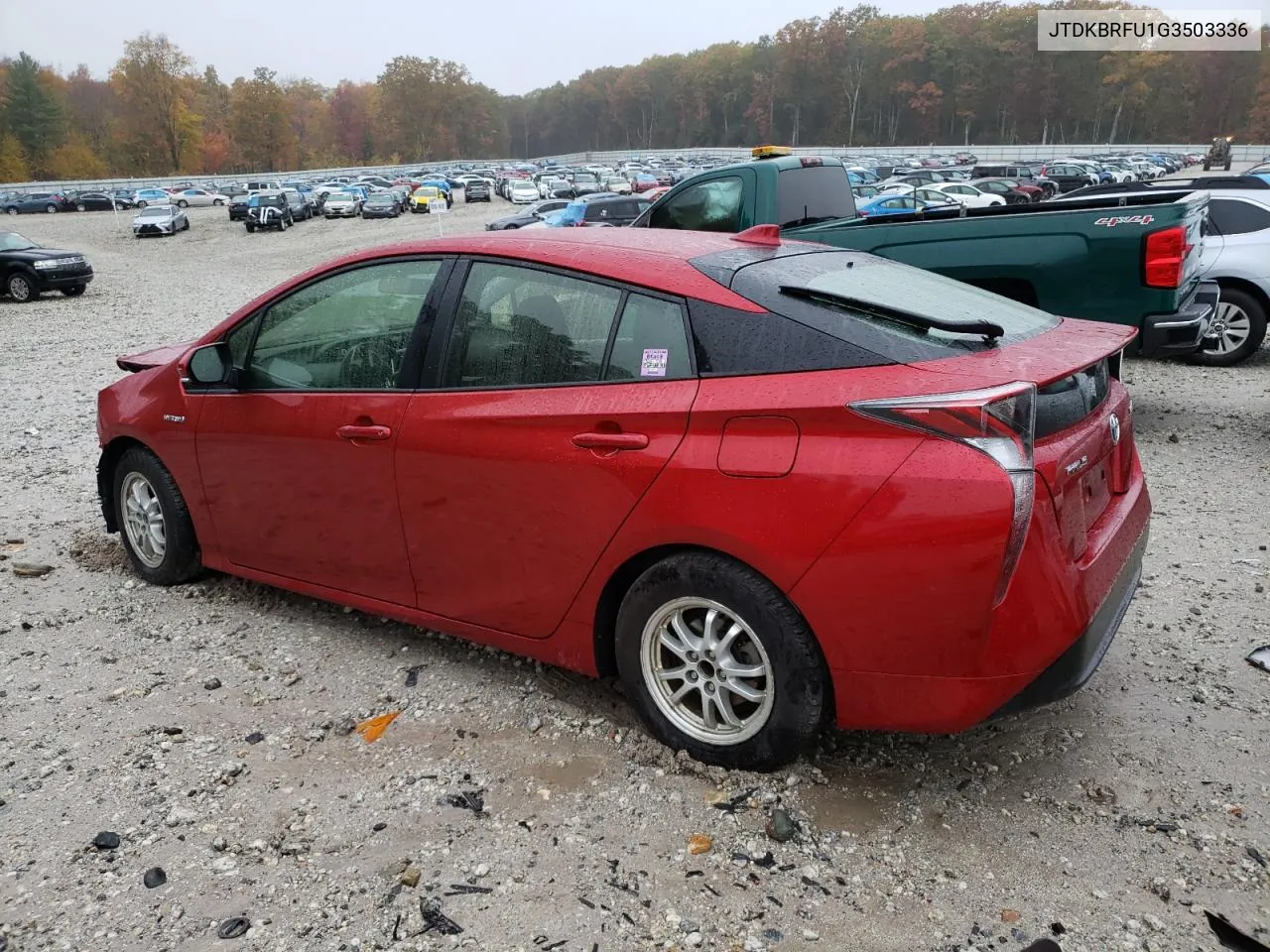 2016 Toyota Prius VIN: JTDKBRFU1G3503336 Lot: 75494924