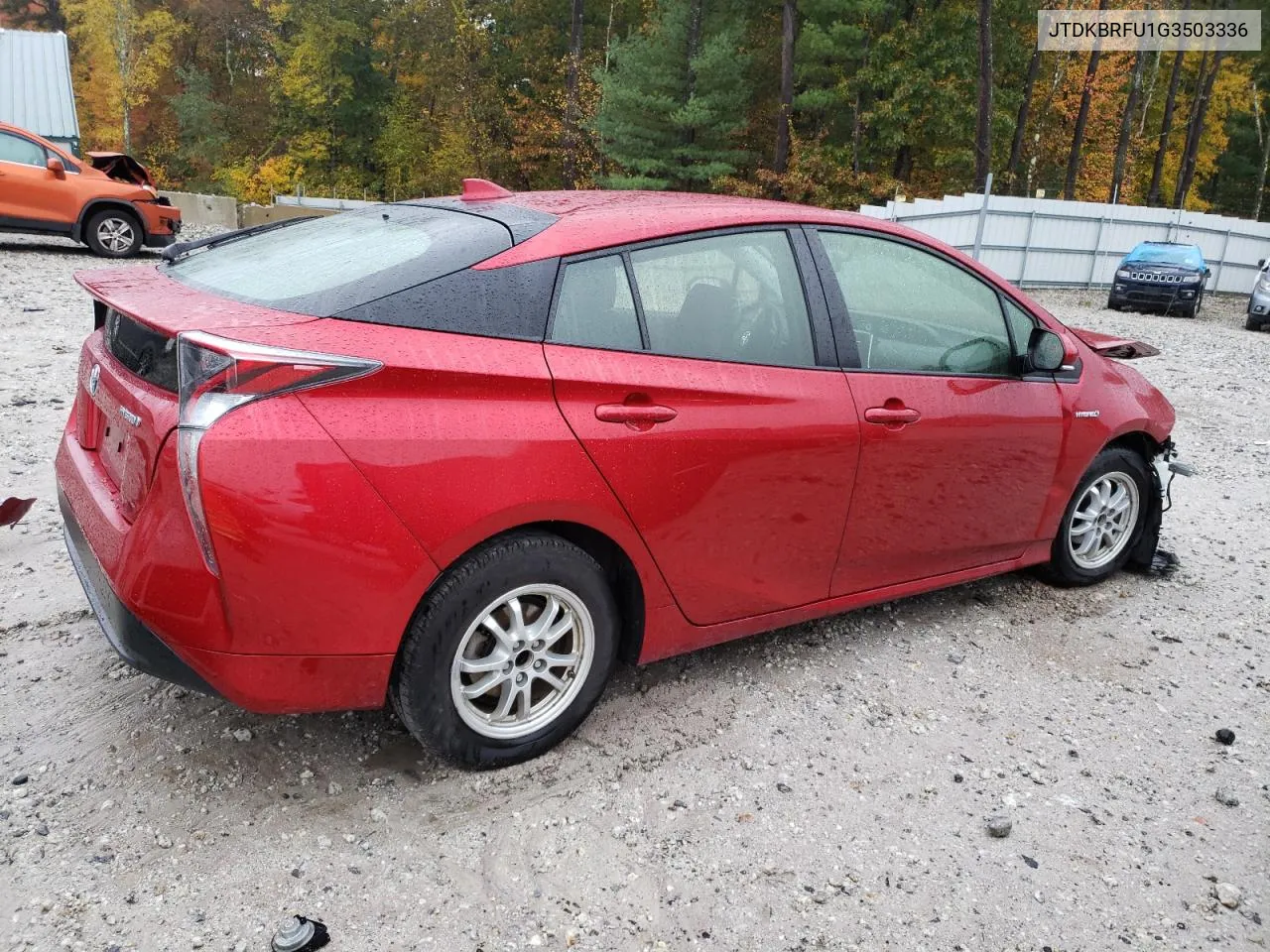 2016 Toyota Prius VIN: JTDKBRFU1G3503336 Lot: 75494924