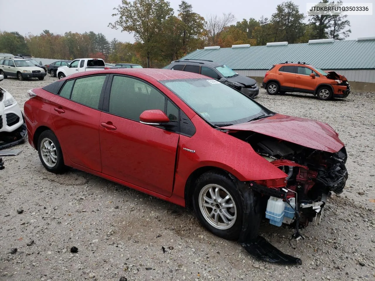 2016 Toyota Prius VIN: JTDKBRFU1G3503336 Lot: 75494924