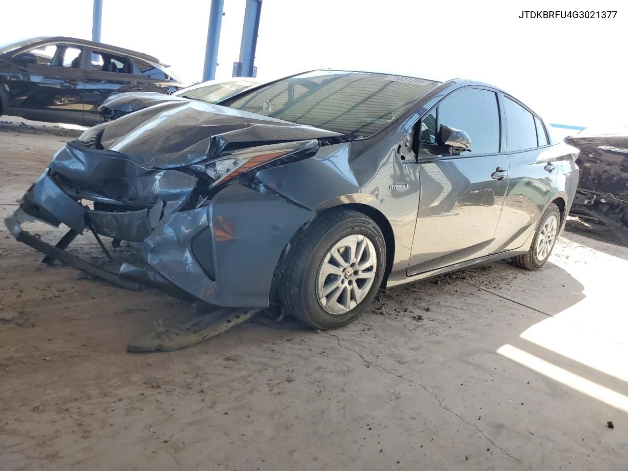 2016 Toyota Prius VIN: JTDKBRFU4G3021377 Lot: 75631394