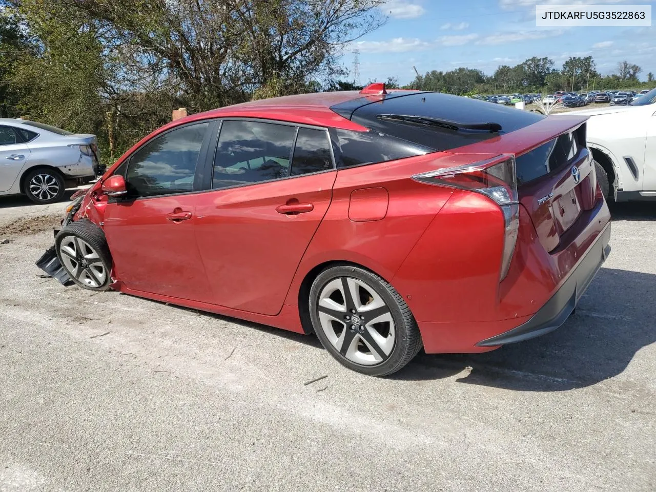 2016 Toyota Prius VIN: JTDKARFU5G3522863 Lot: 75656624