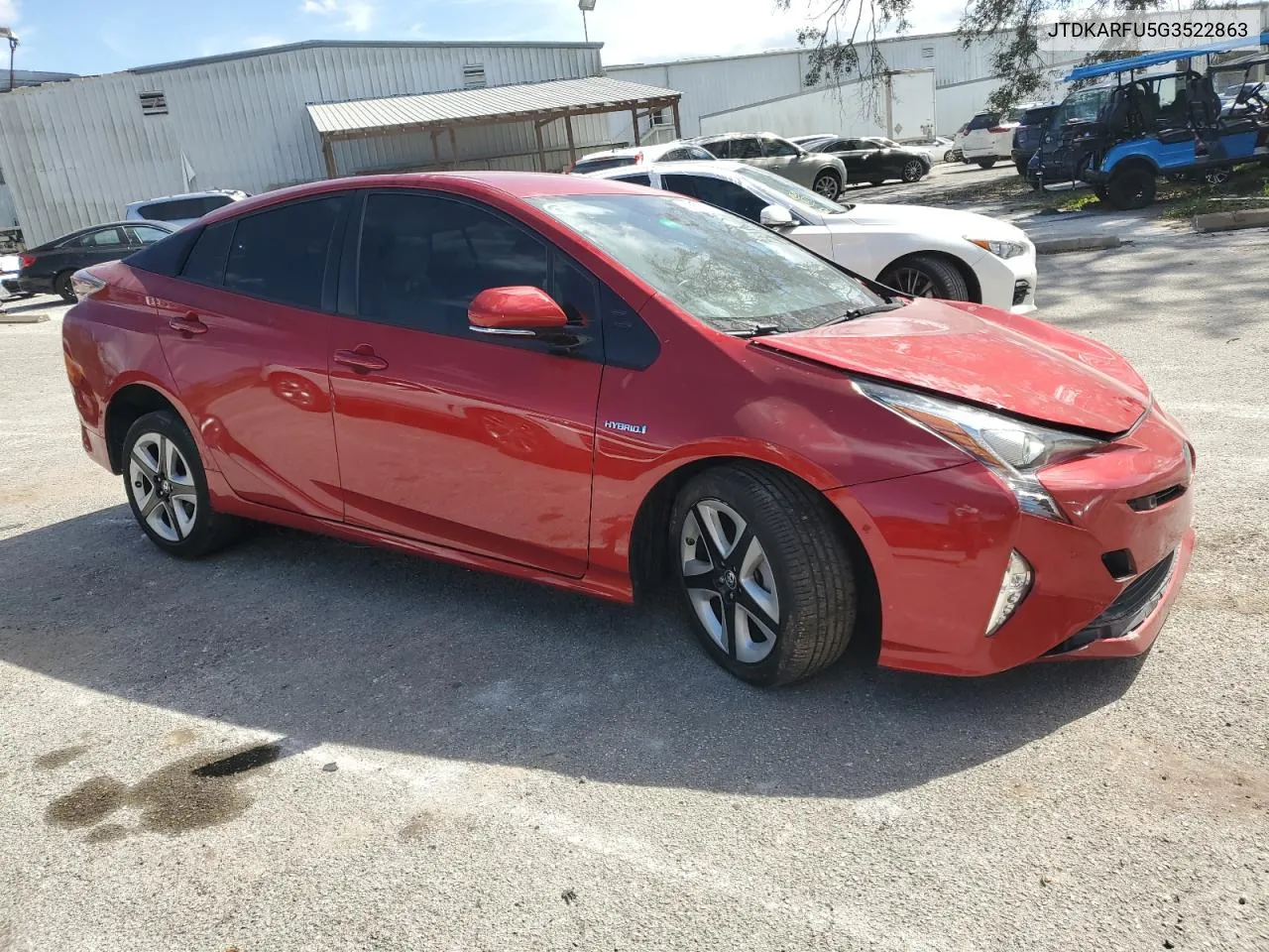 2016 Toyota Prius VIN: JTDKARFU5G3522863 Lot: 75656624