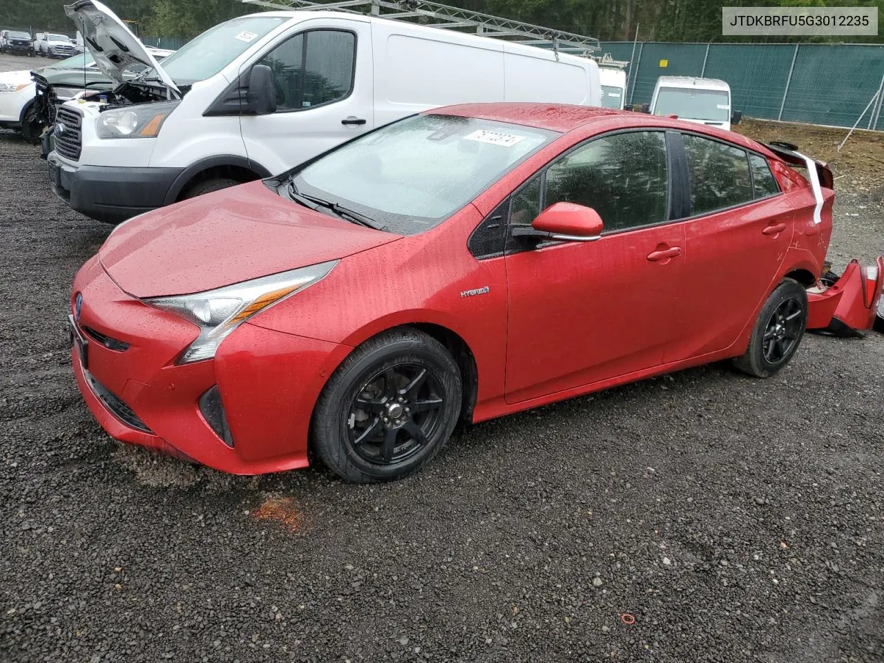 2016 Toyota Prius VIN: JTDKBRFU5G3012235 Lot: 75772374