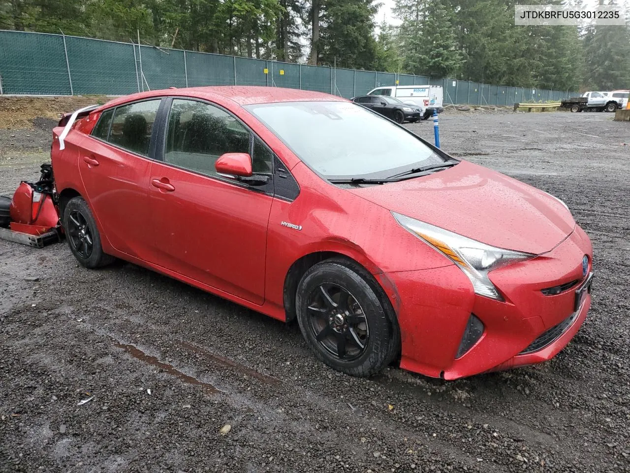 2016 Toyota Prius VIN: JTDKBRFU5G3012235 Lot: 75772374