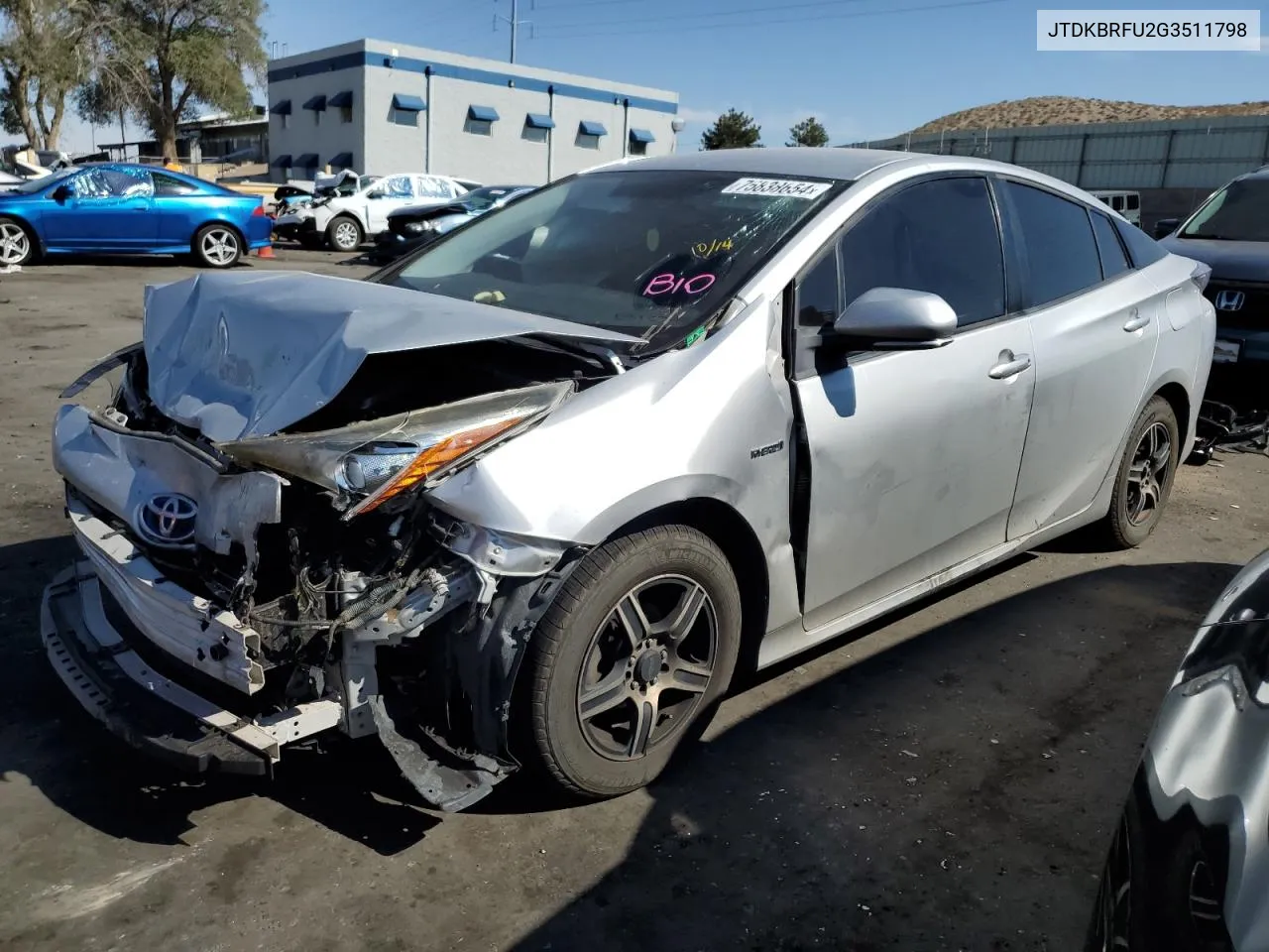 JTDKBRFU2G3511798 2016 Toyota Prius