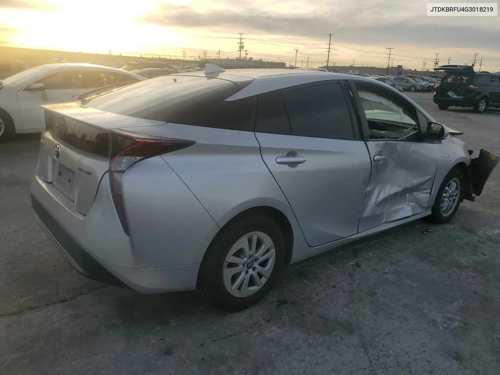 2016 Toyota Prius VIN: JTDKBRFU4G3018219 Lot: 76011083