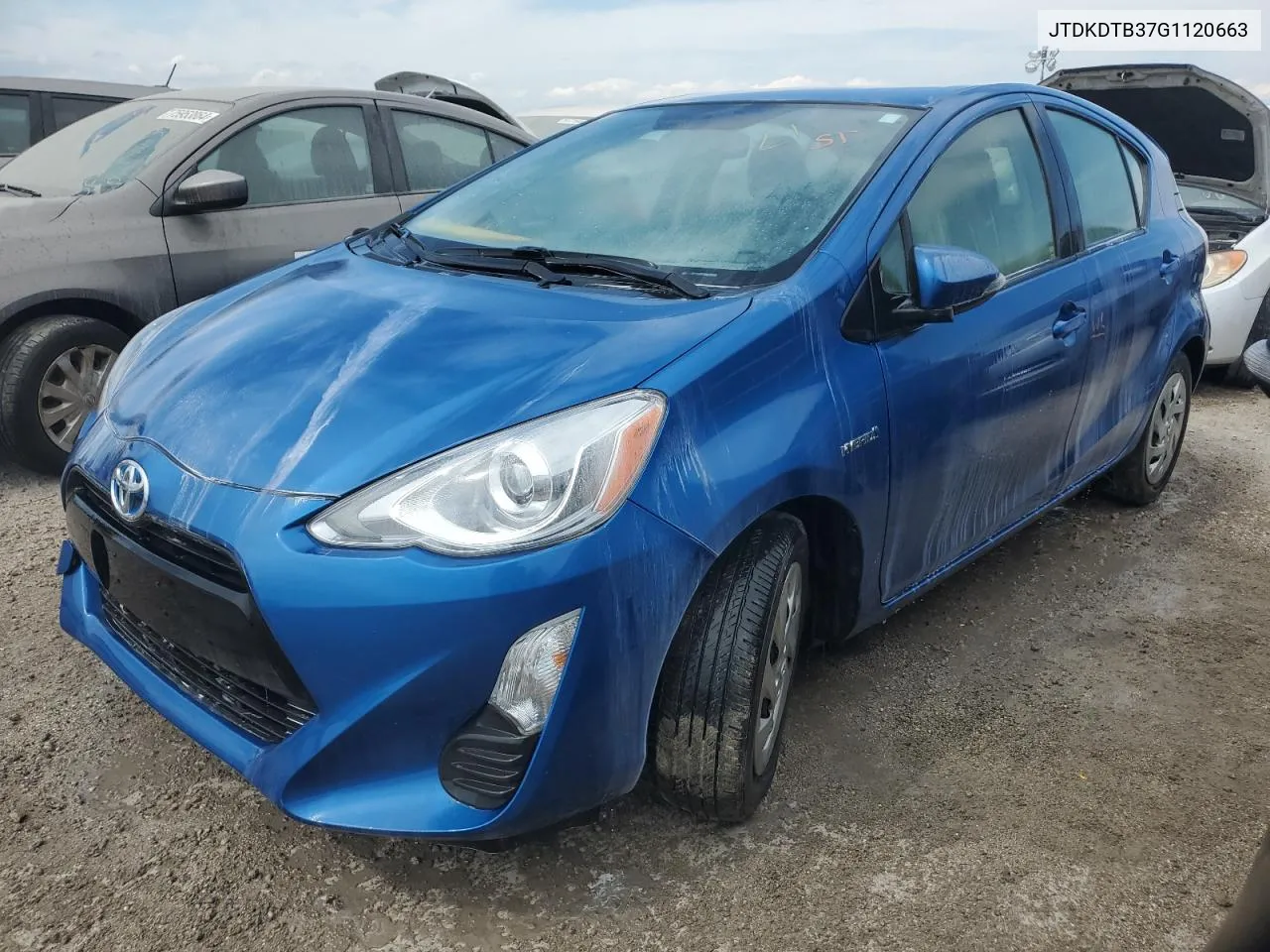 2016 Toyota Prius C VIN: JTDKDTB37G1120663 Lot: 76082394