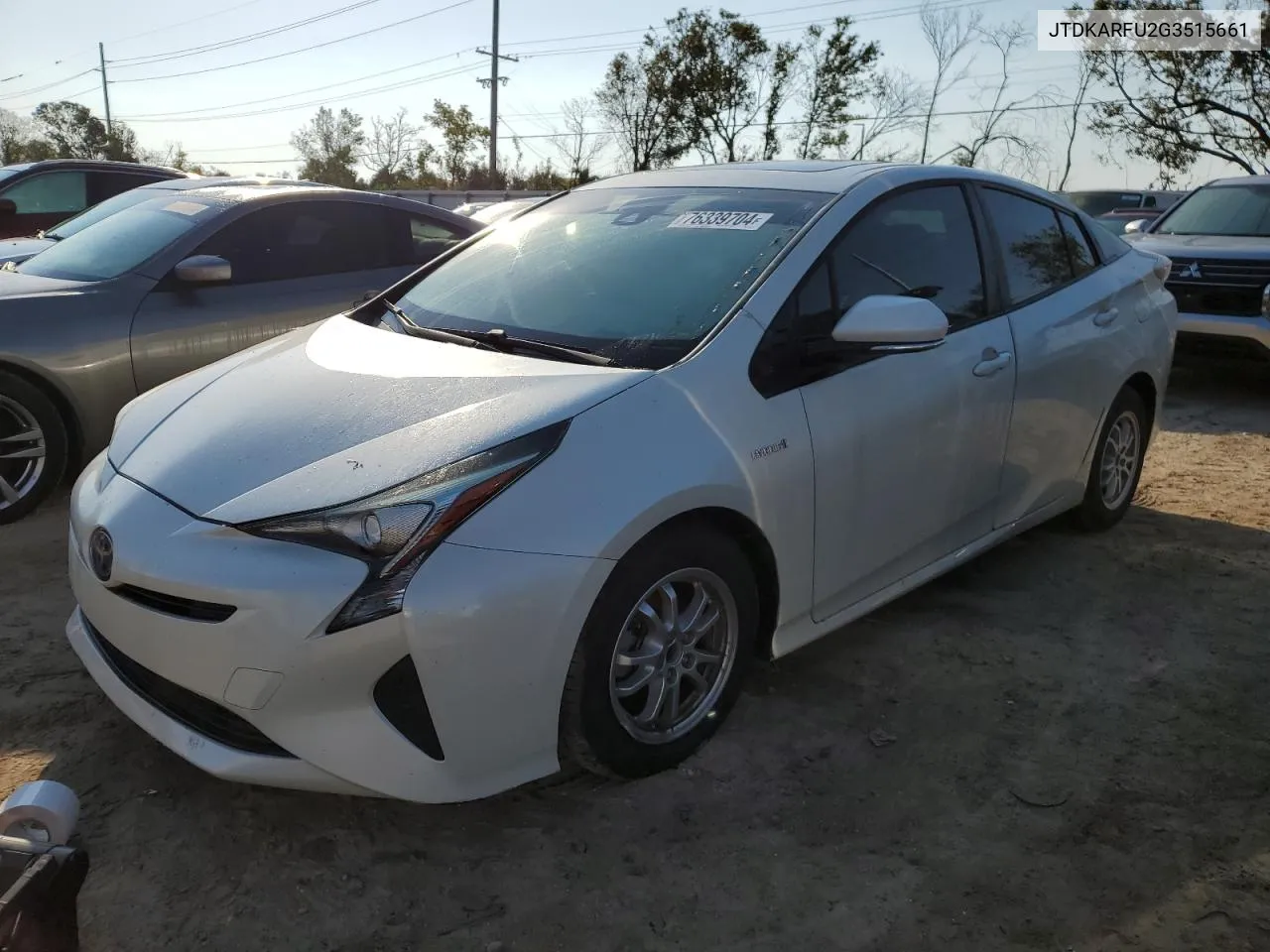 2016 Toyota Prius VIN: JTDKARFU2G3515661 Lot: 76339704