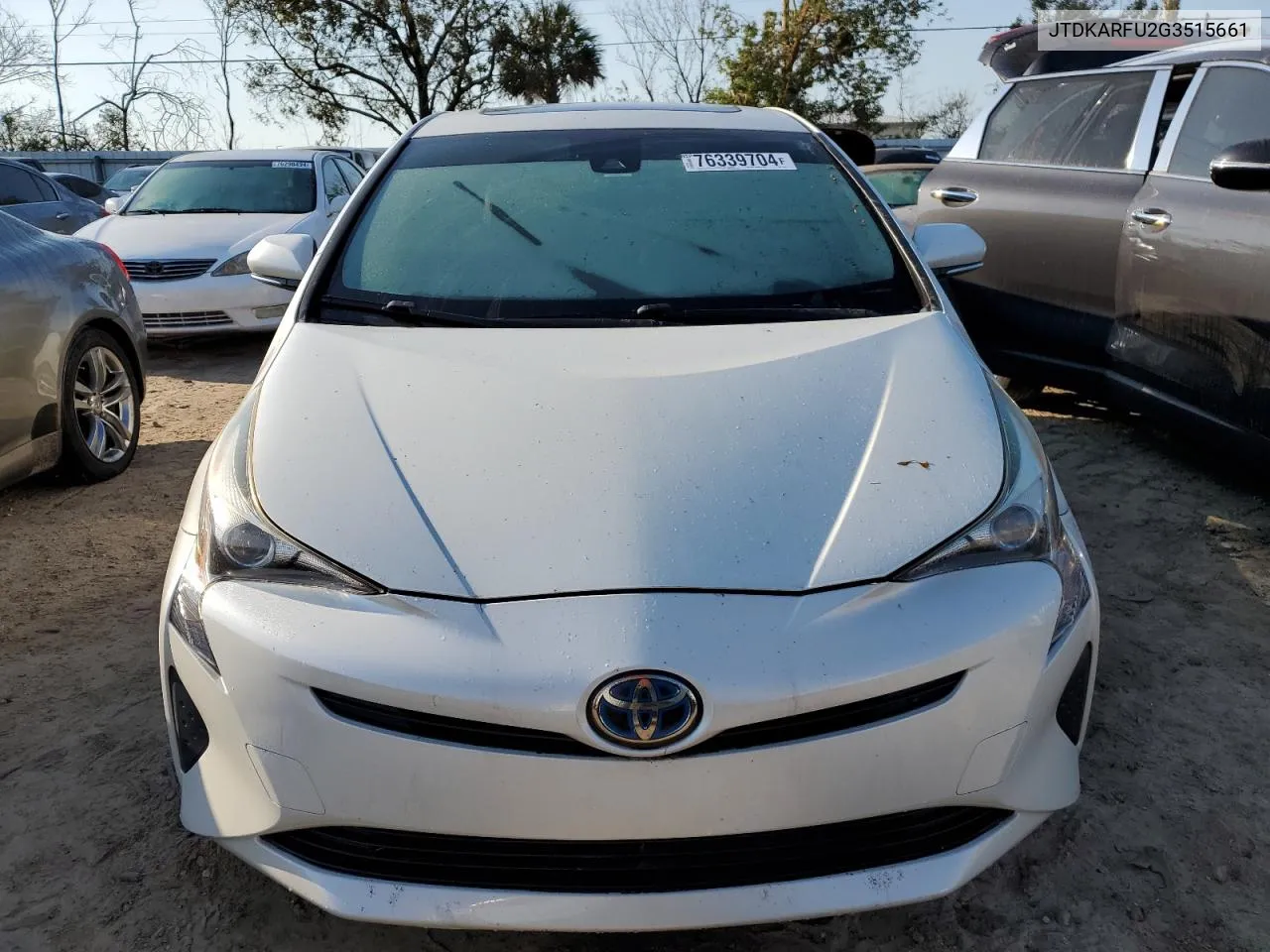 2016 Toyota Prius VIN: JTDKARFU2G3515661 Lot: 76339704