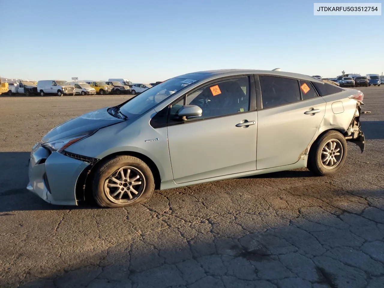 2016 Toyota Prius VIN: JTDKARFU5G3512754 Lot: 76381864