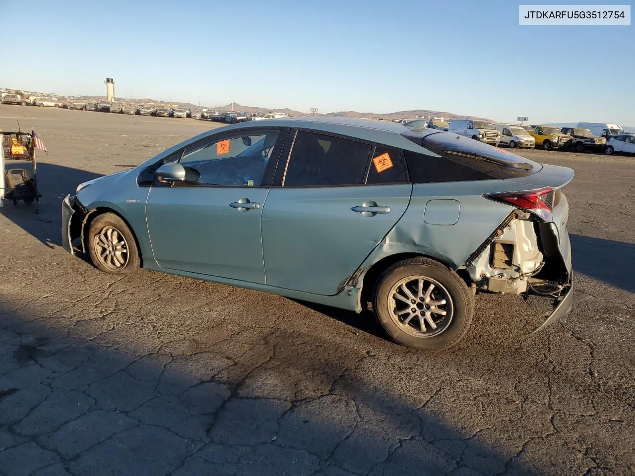 2016 Toyota Prius VIN: JTDKARFU5G3512754 Lot: 76381864