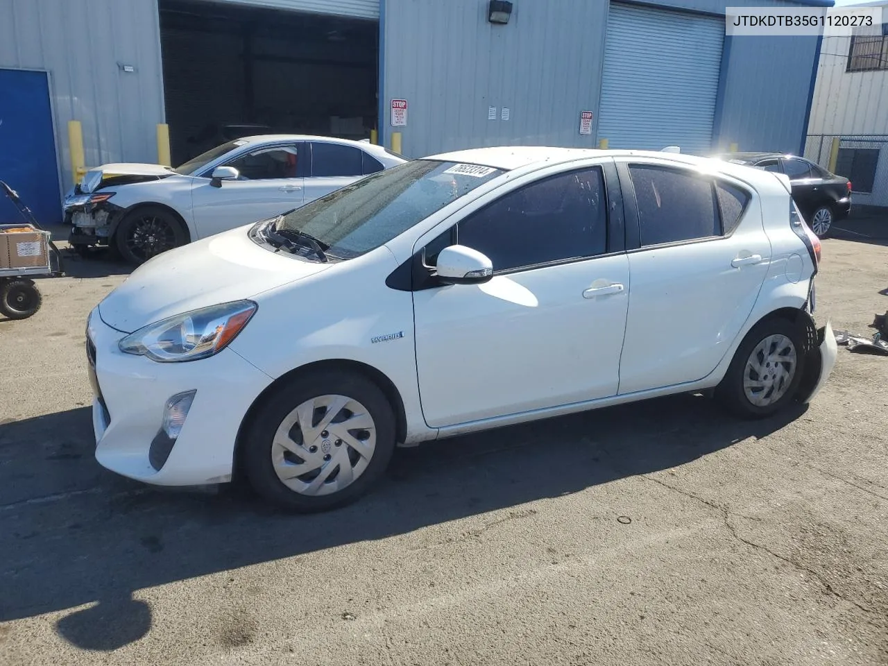 2016 Toyota Prius C VIN: JTDKDTB35G1120273 Lot: 76523314