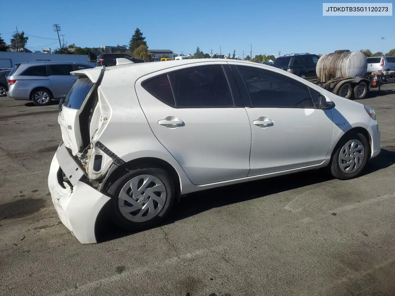 2016 Toyota Prius C VIN: JTDKDTB35G1120273 Lot: 76523314