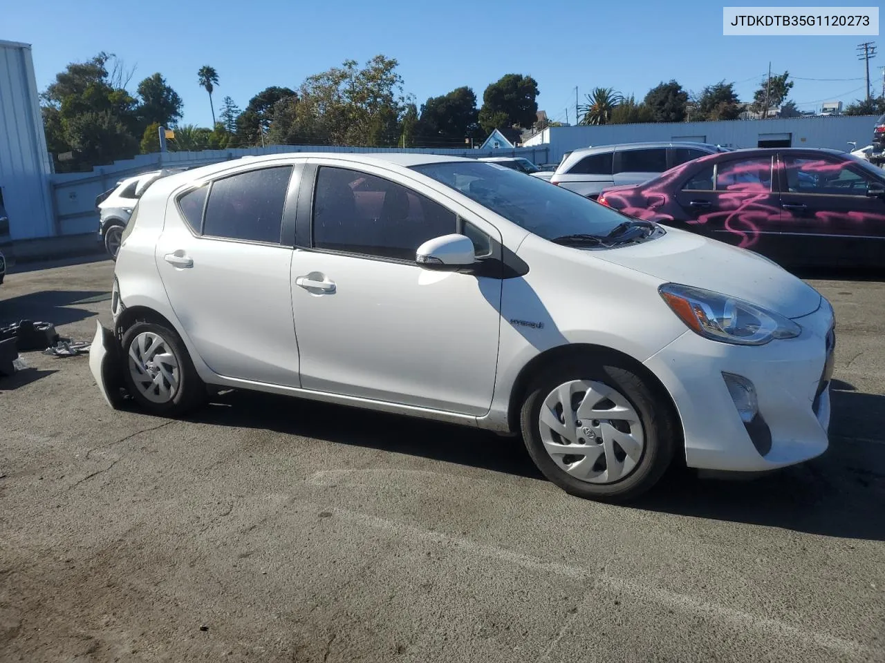 2016 Toyota Prius C VIN: JTDKDTB35G1120273 Lot: 76523314