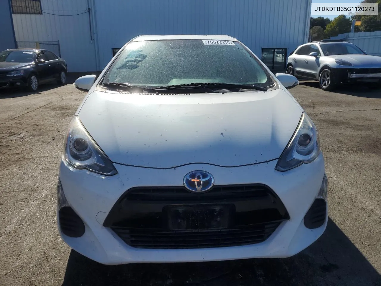 2016 Toyota Prius C VIN: JTDKDTB35G1120273 Lot: 76523314