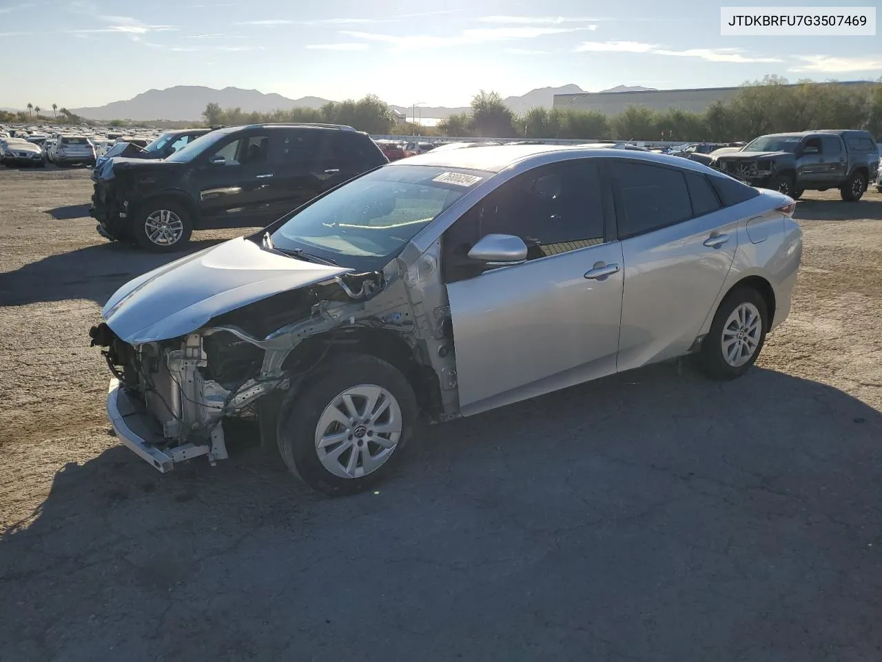 2016 Toyota Prius VIN: JTDKBRFU7G3507469 Lot: 76806894