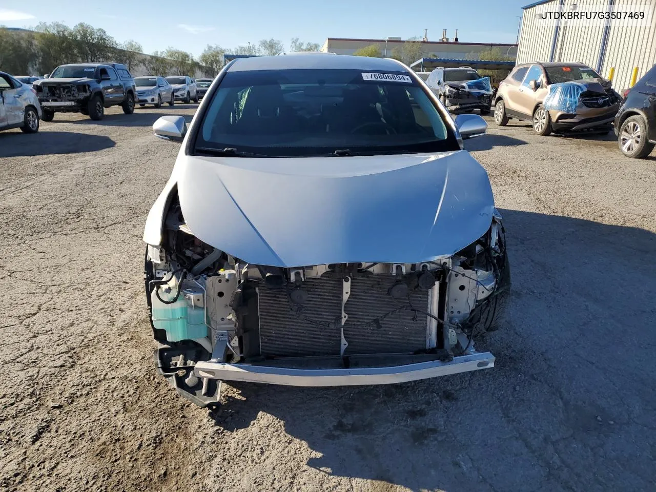 2016 Toyota Prius VIN: JTDKBRFU7G3507469 Lot: 76806894