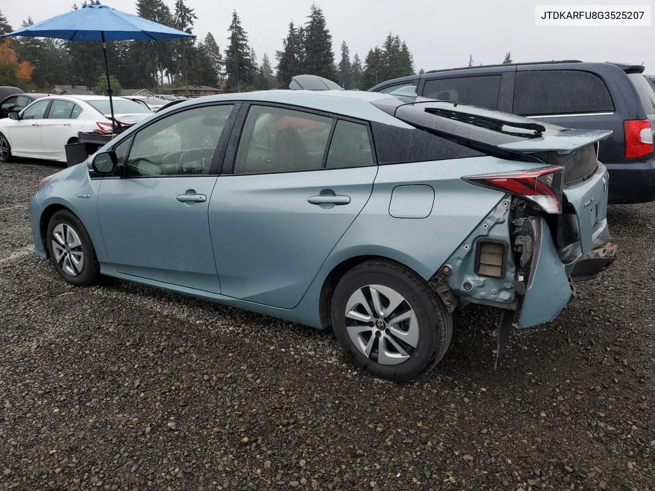 2016 Toyota Prius VIN: JTDKARFU8G3525207 Lot: 76896594