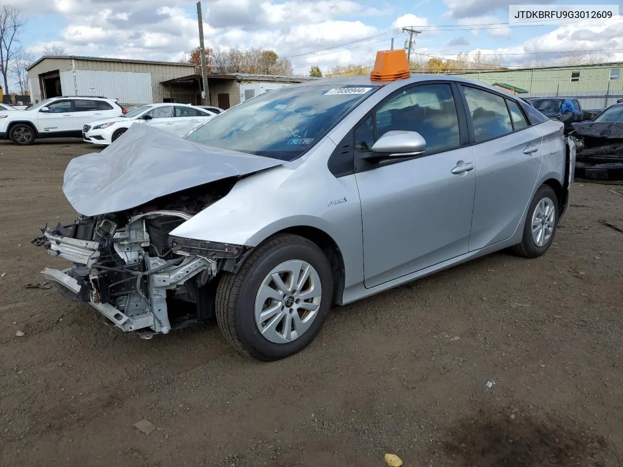 2016 Toyota Prius VIN: JTDKBRFU9G3012609 Lot: 77038944