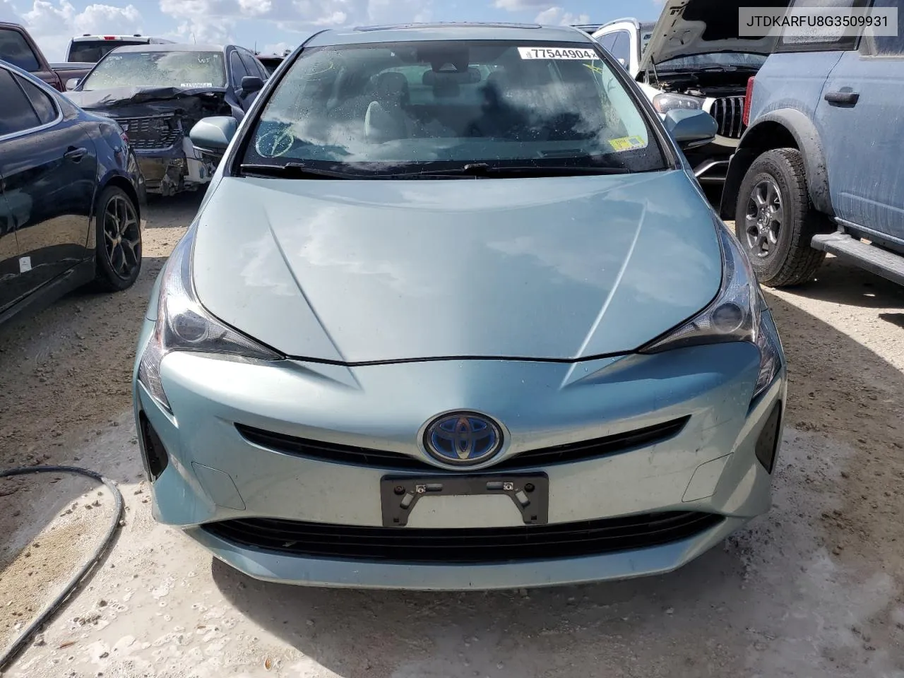 2016 Toyota Prius VIN: JTDKARFU8G3509931 Lot: 77544904