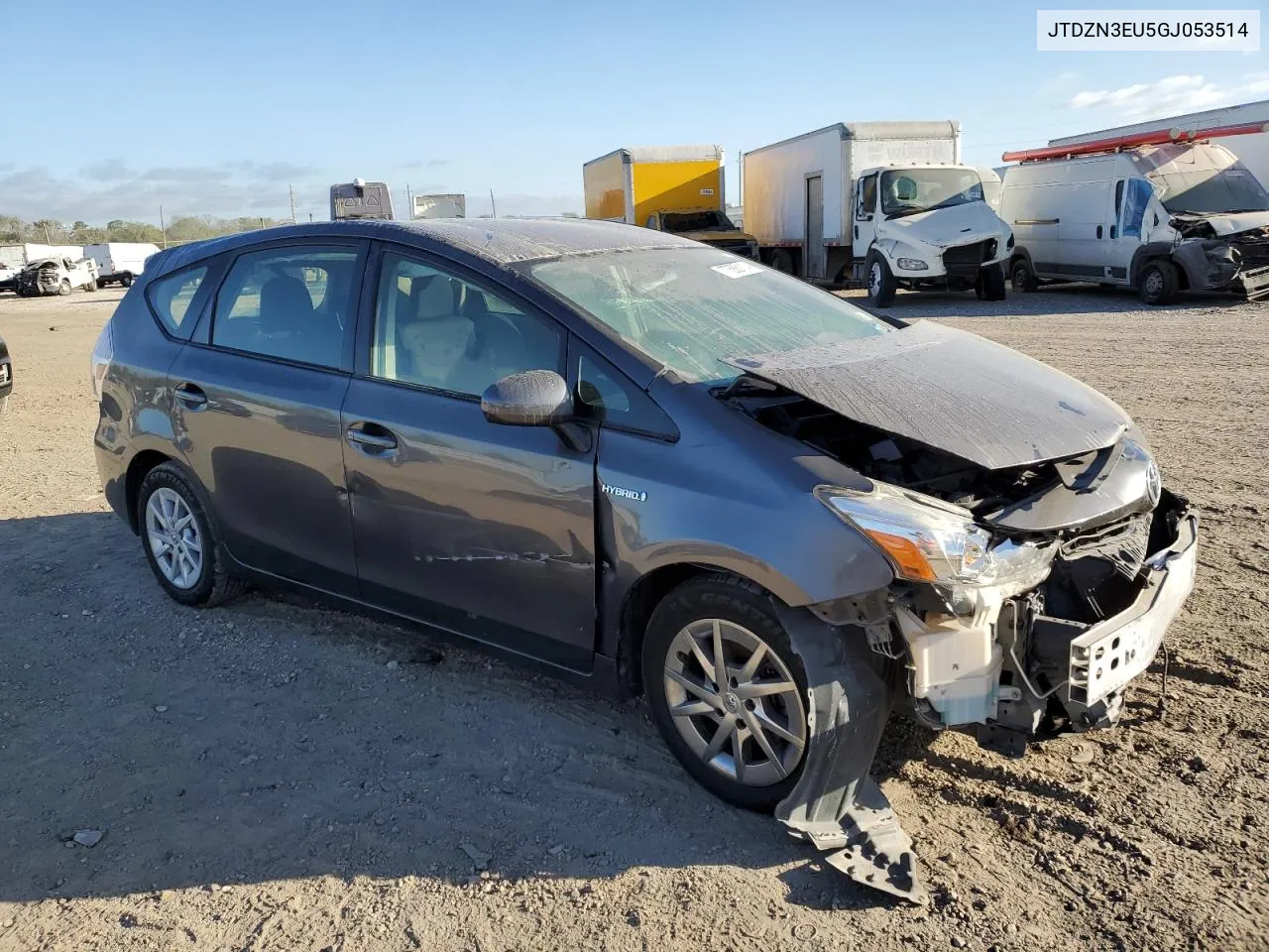 2016 Toyota Prius V VIN: JTDZN3EU5GJ053514 Lot: 77686114