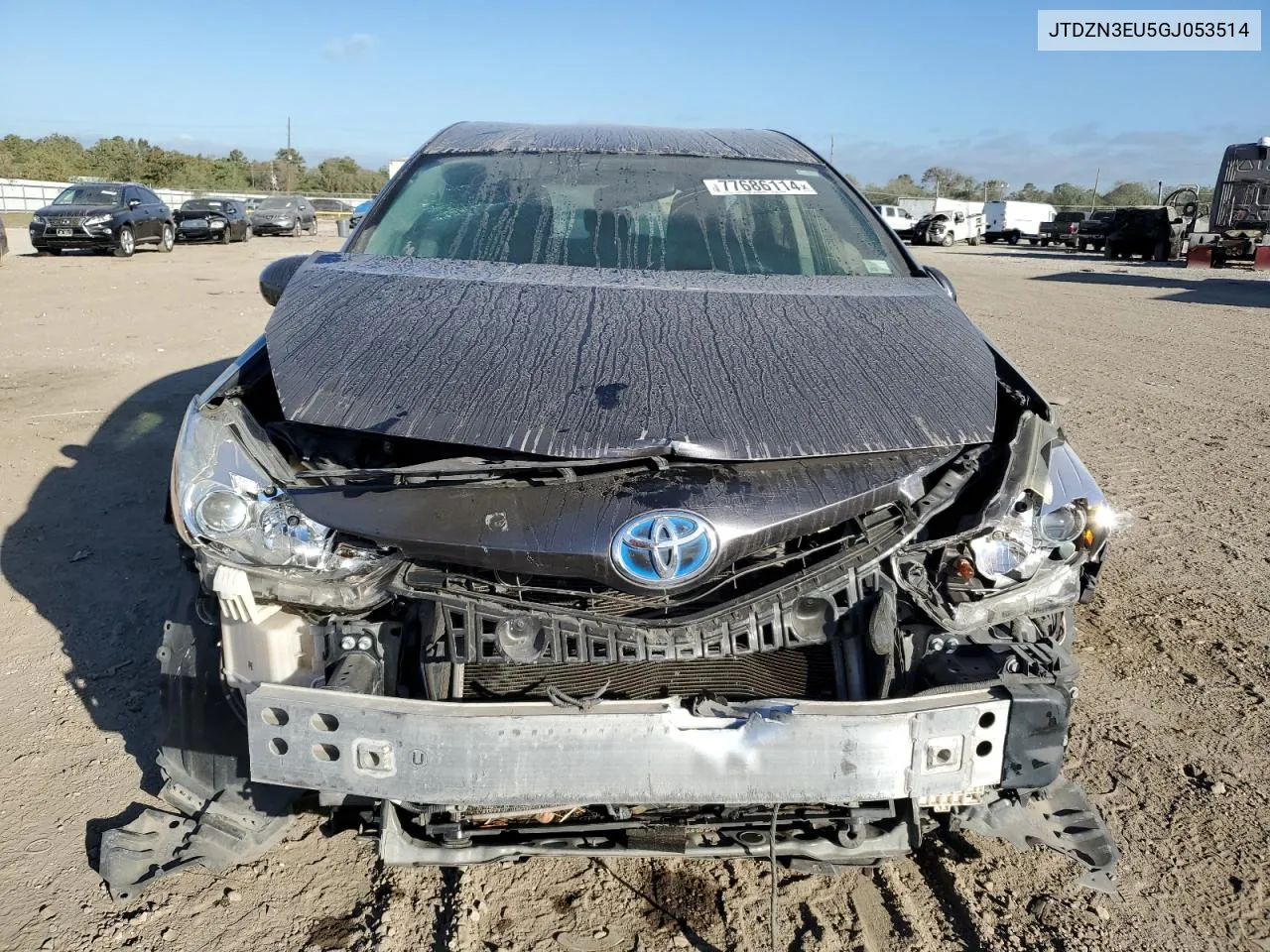 2016 Toyota Prius V VIN: JTDZN3EU5GJ053514 Lot: 77686114