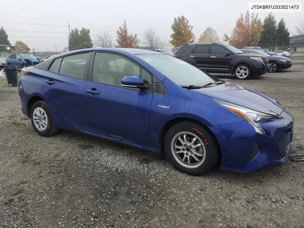 2016 Toyota Prius VIN: JTDKBRFU2G3521473 Lot: 77697304