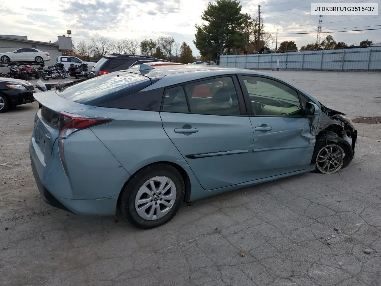 2016 Toyota Prius VIN: JTDKBRFU1G3515437 Lot: 77826654