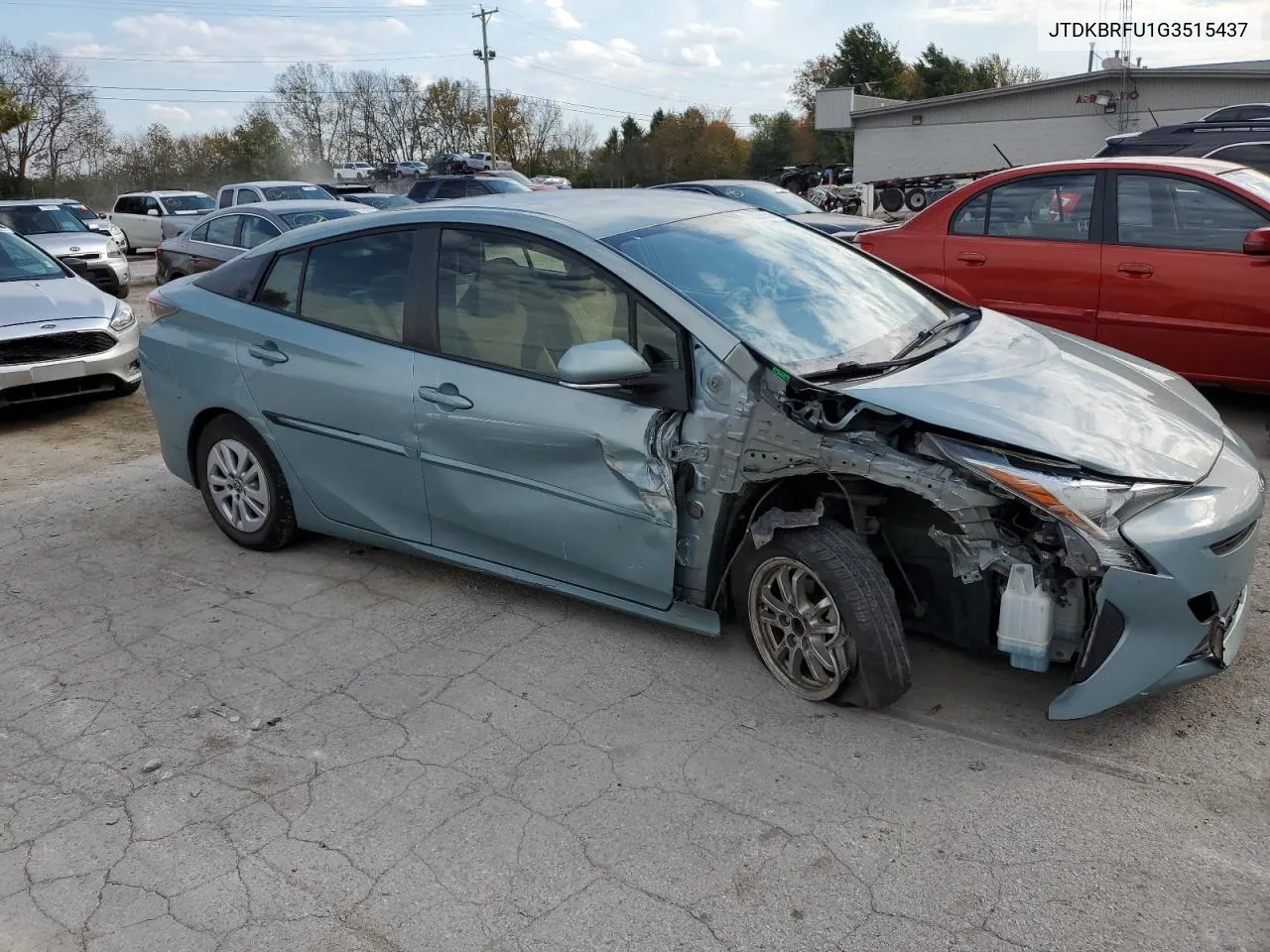 2016 Toyota Prius VIN: JTDKBRFU1G3515437 Lot: 77826654