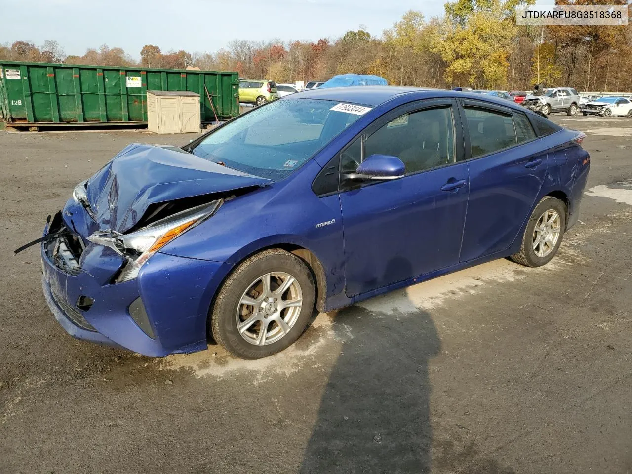 JTDKARFU8G3518368 2016 Toyota Prius