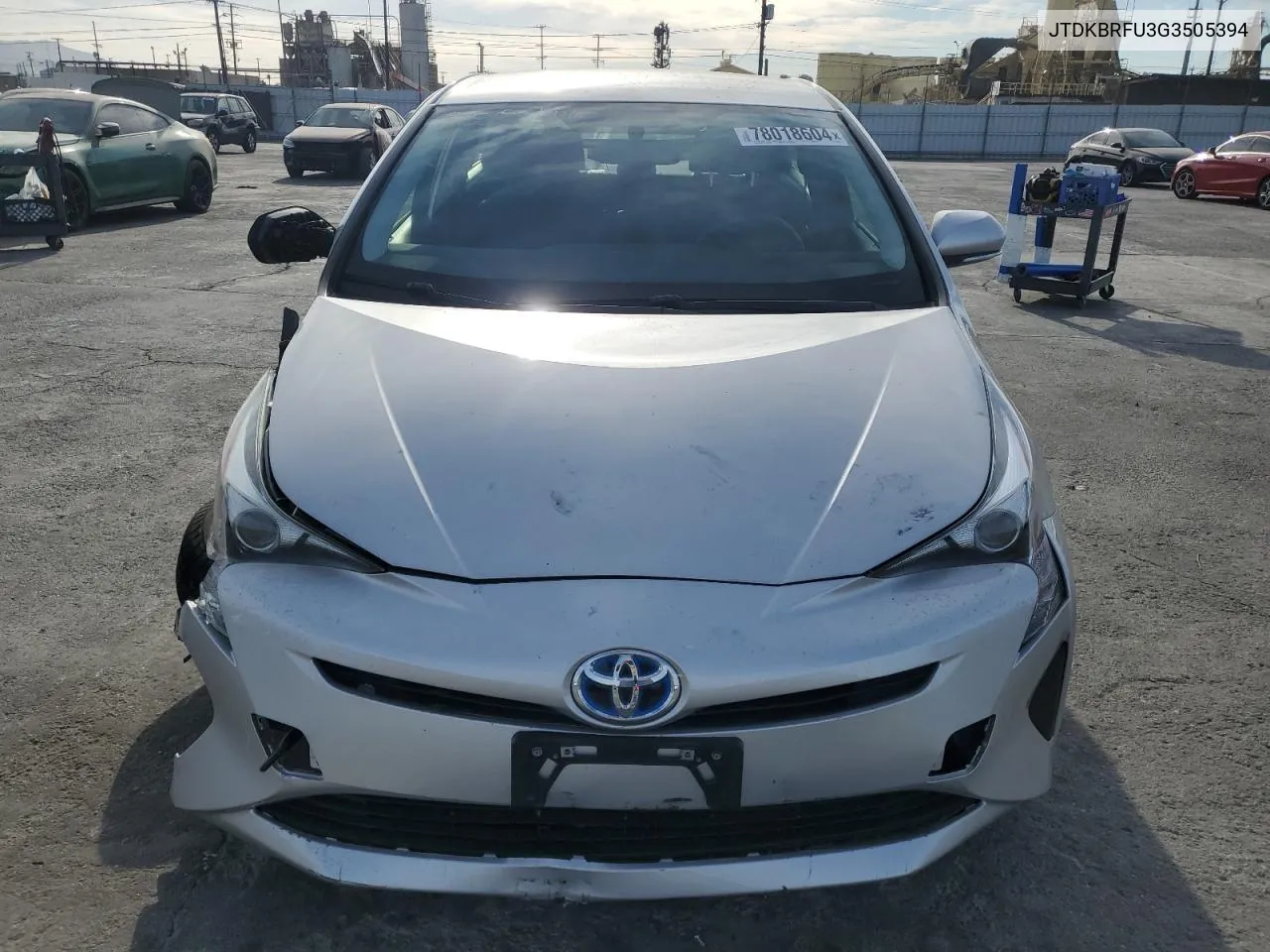 2016 Toyota Prius VIN: JTDKBRFU3G3505394 Lot: 78018604