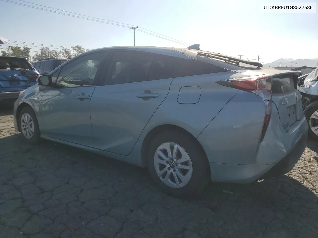 2016 Toyota Prius VIN: JTDKBRFU1G3527586 Lot: 78239174