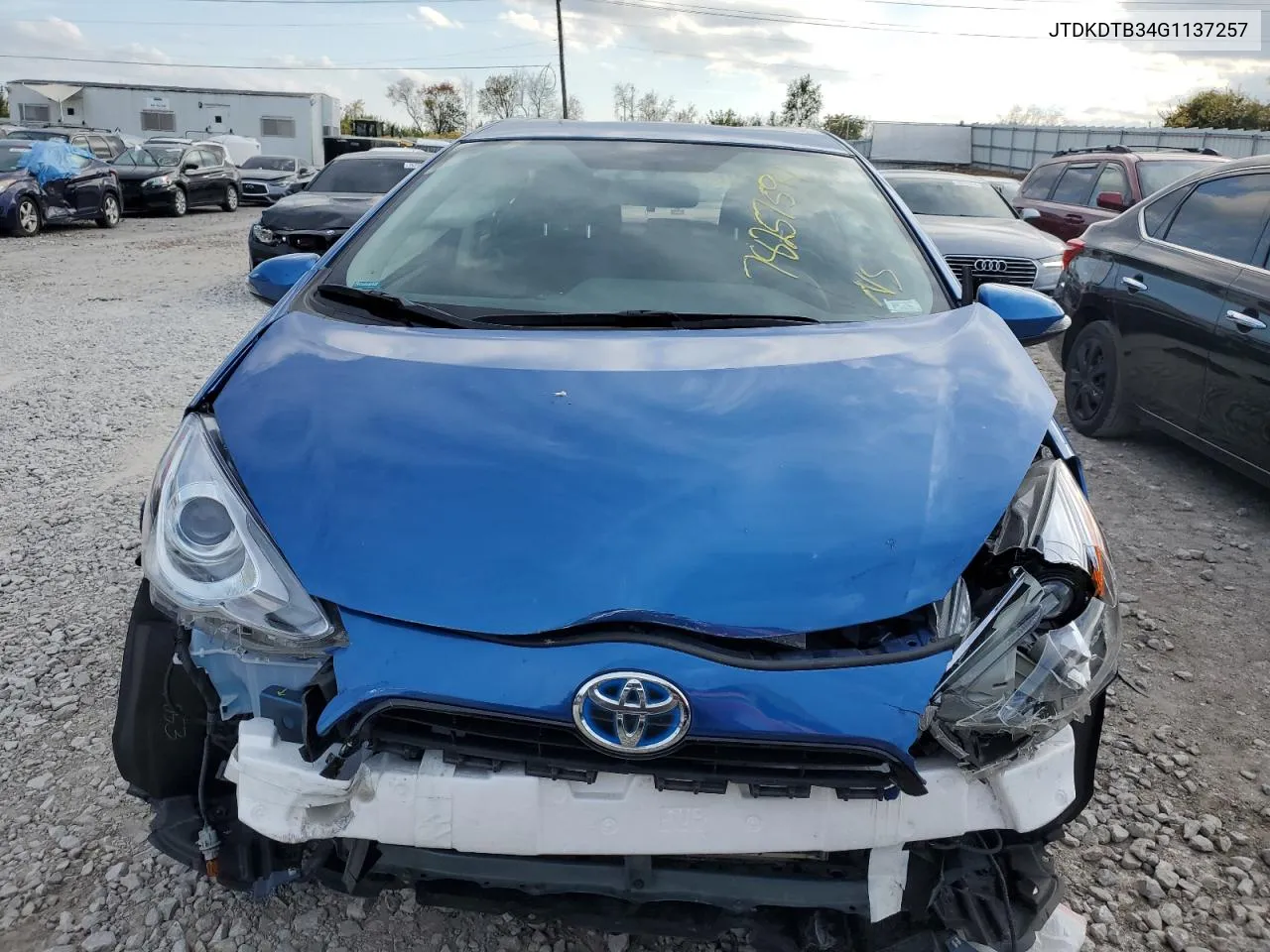 2016 Toyota Prius C VIN: JTDKDTB34G1137257 Lot: 78257594