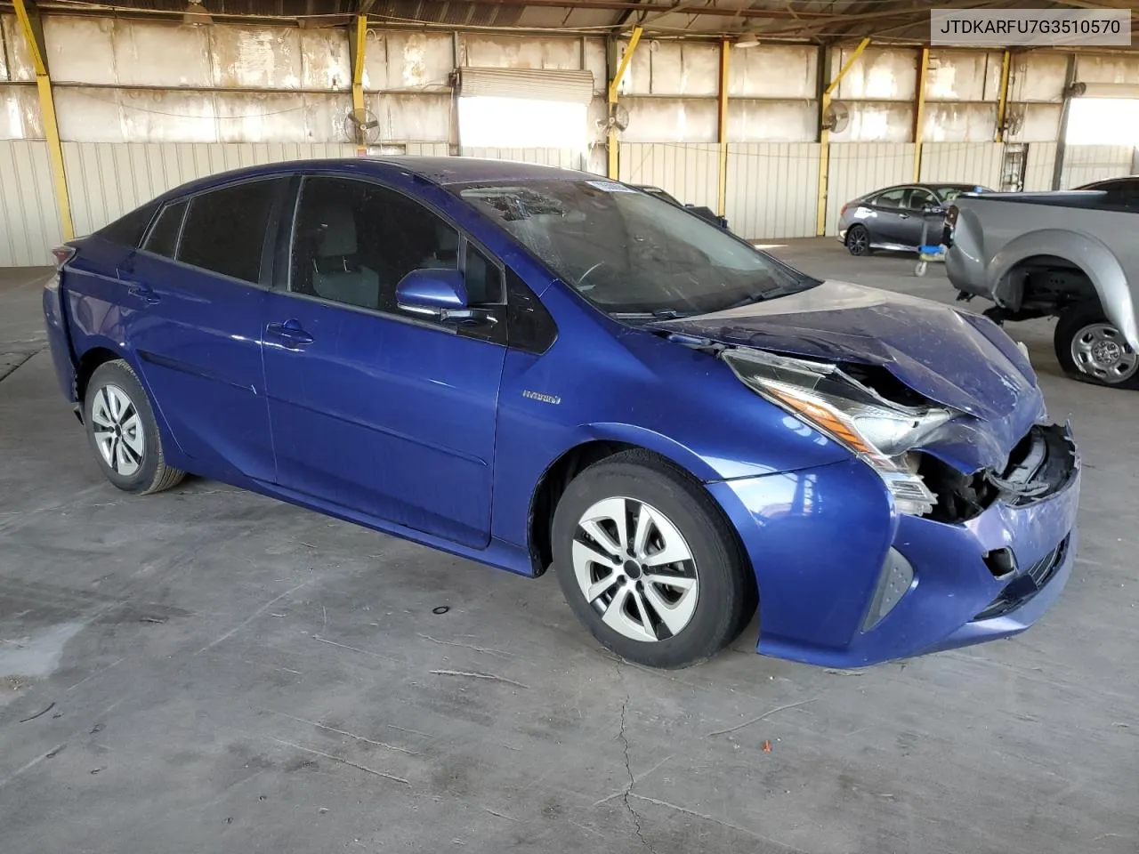 2016 Toyota Prius VIN: JTDKARFU7G3510570 Lot: 78500684