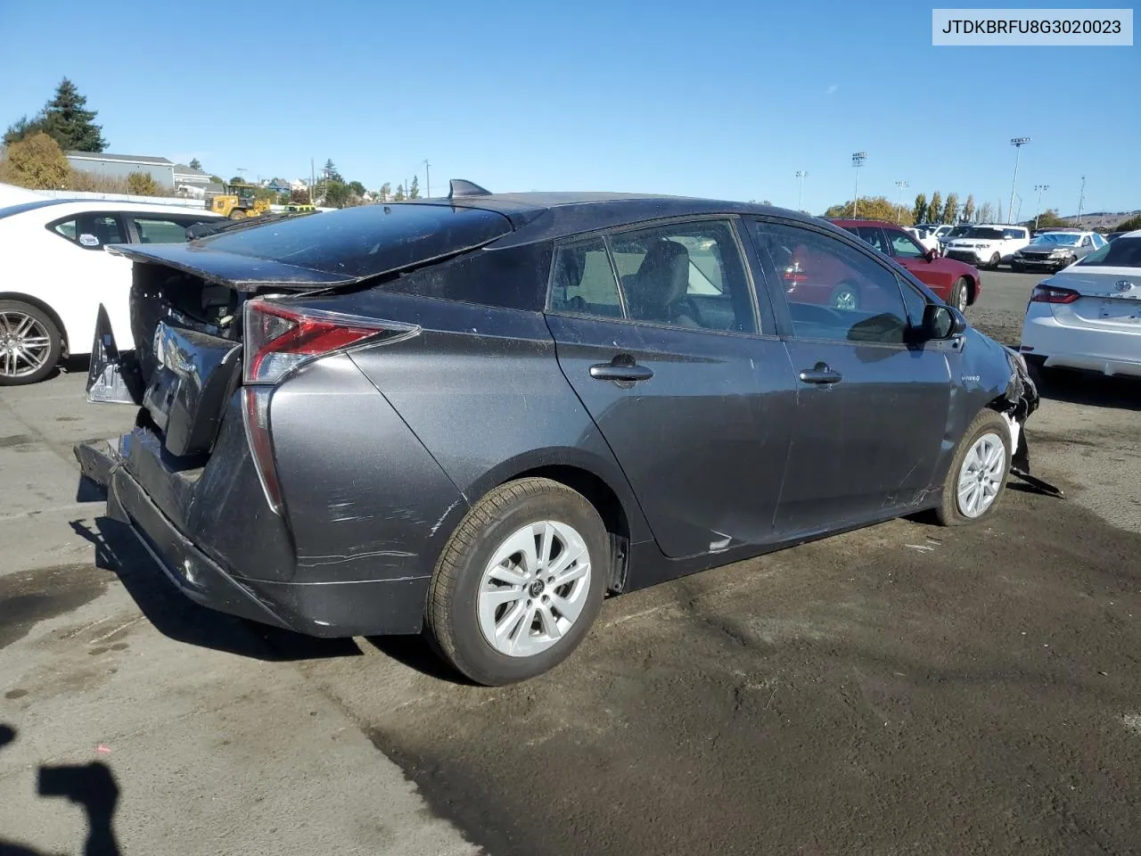 2016 Toyota Prius VIN: JTDKBRFU8G3020023 Lot: 79099994